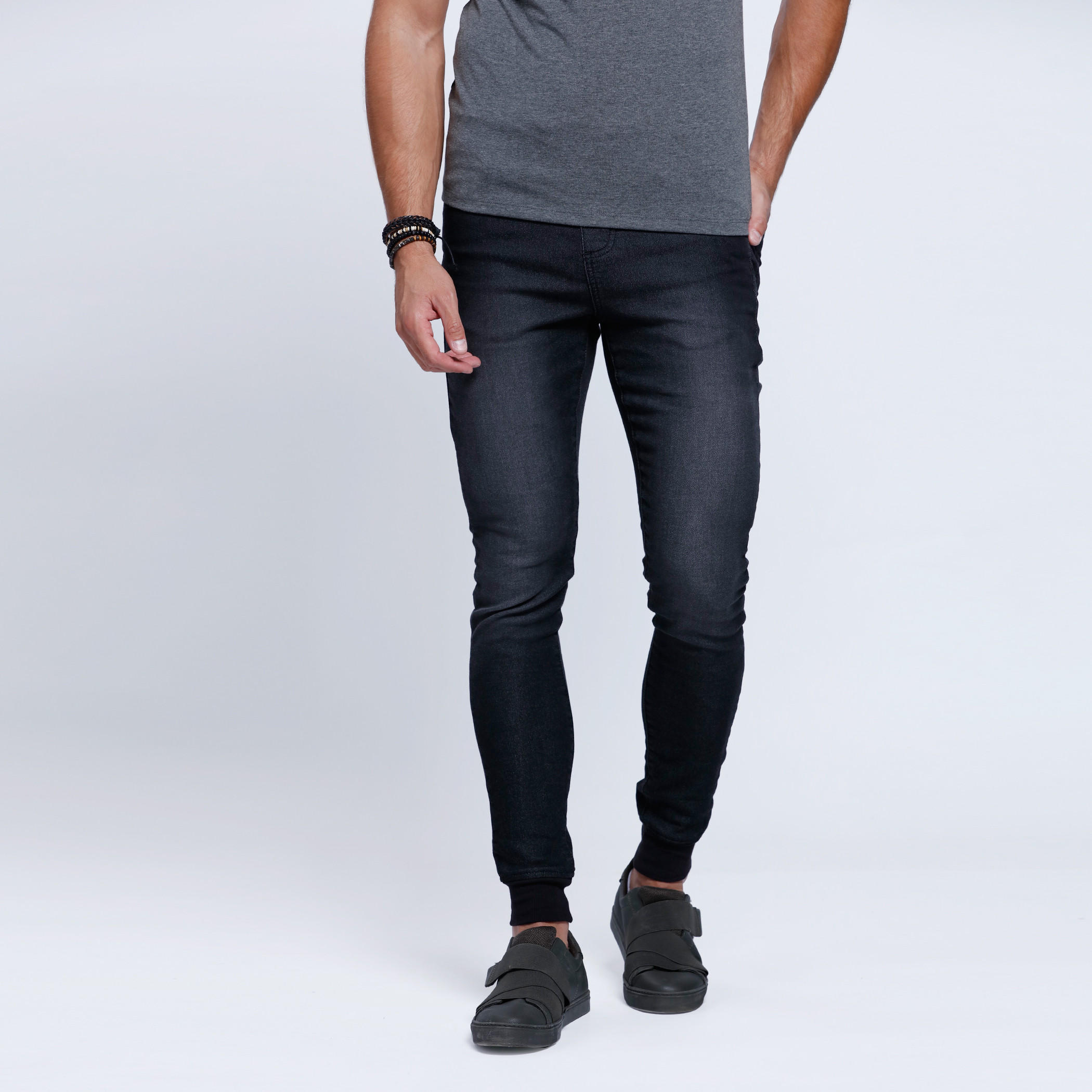 Lee Cooper Full Length Pants with Snug Fitted Cuffs-men-clothing-bottoms-jeans-image-1