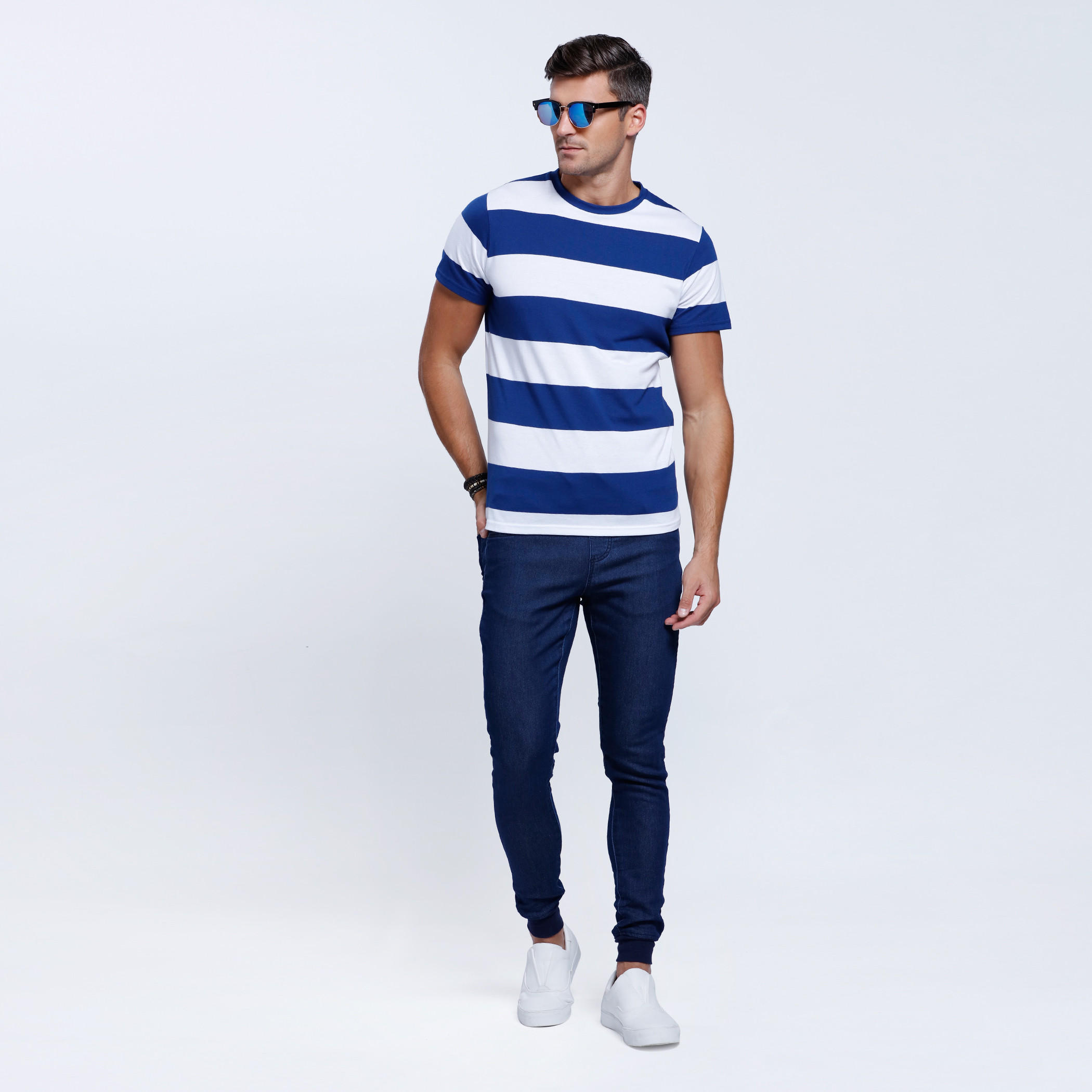 Lee Cooper Full Length Pants with Snug Fitted Cuffs-men-clothing-bottoms-jeans-image-1