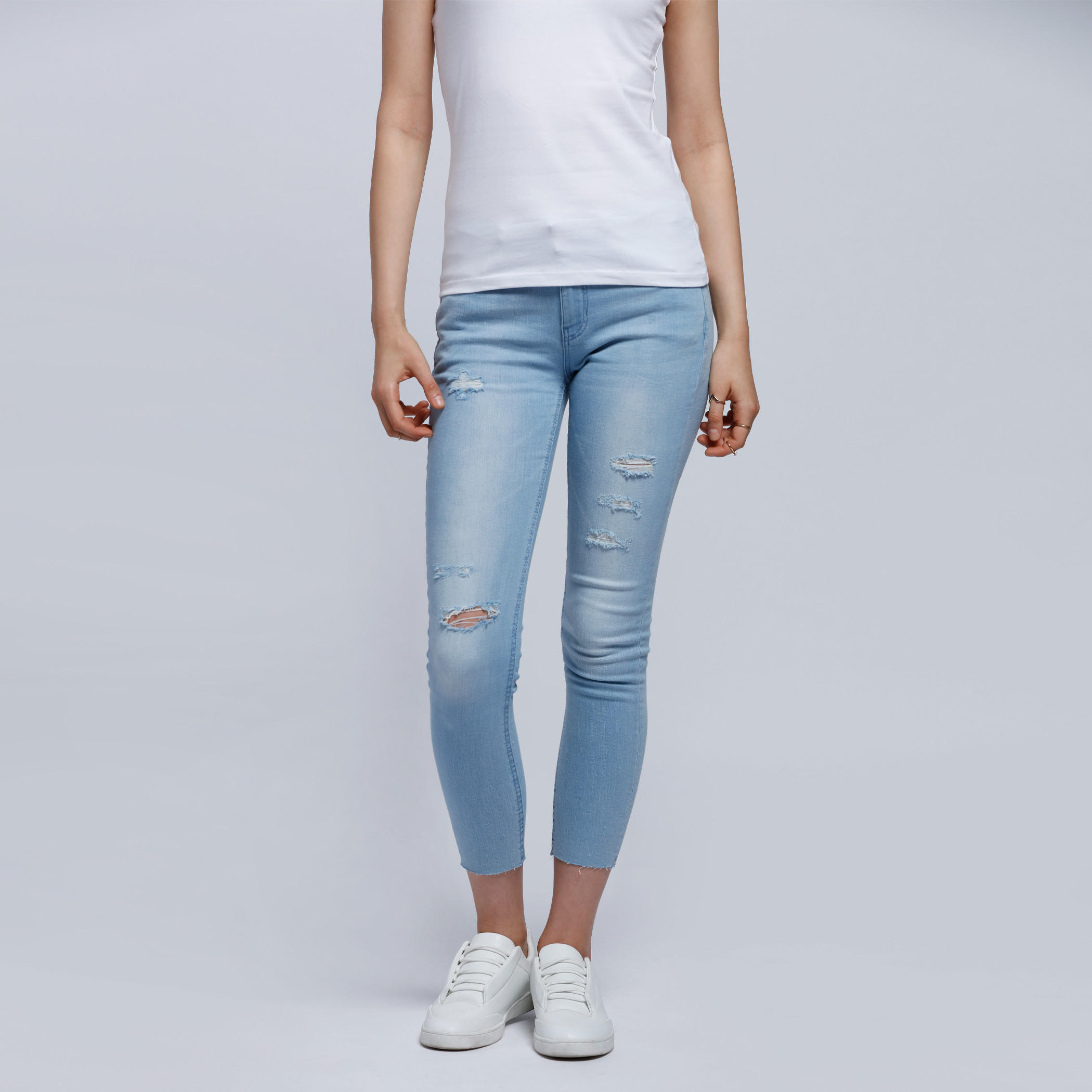 Lee Cooper Distressed Jeans-women-clothing-bottoms-jeans-image-1