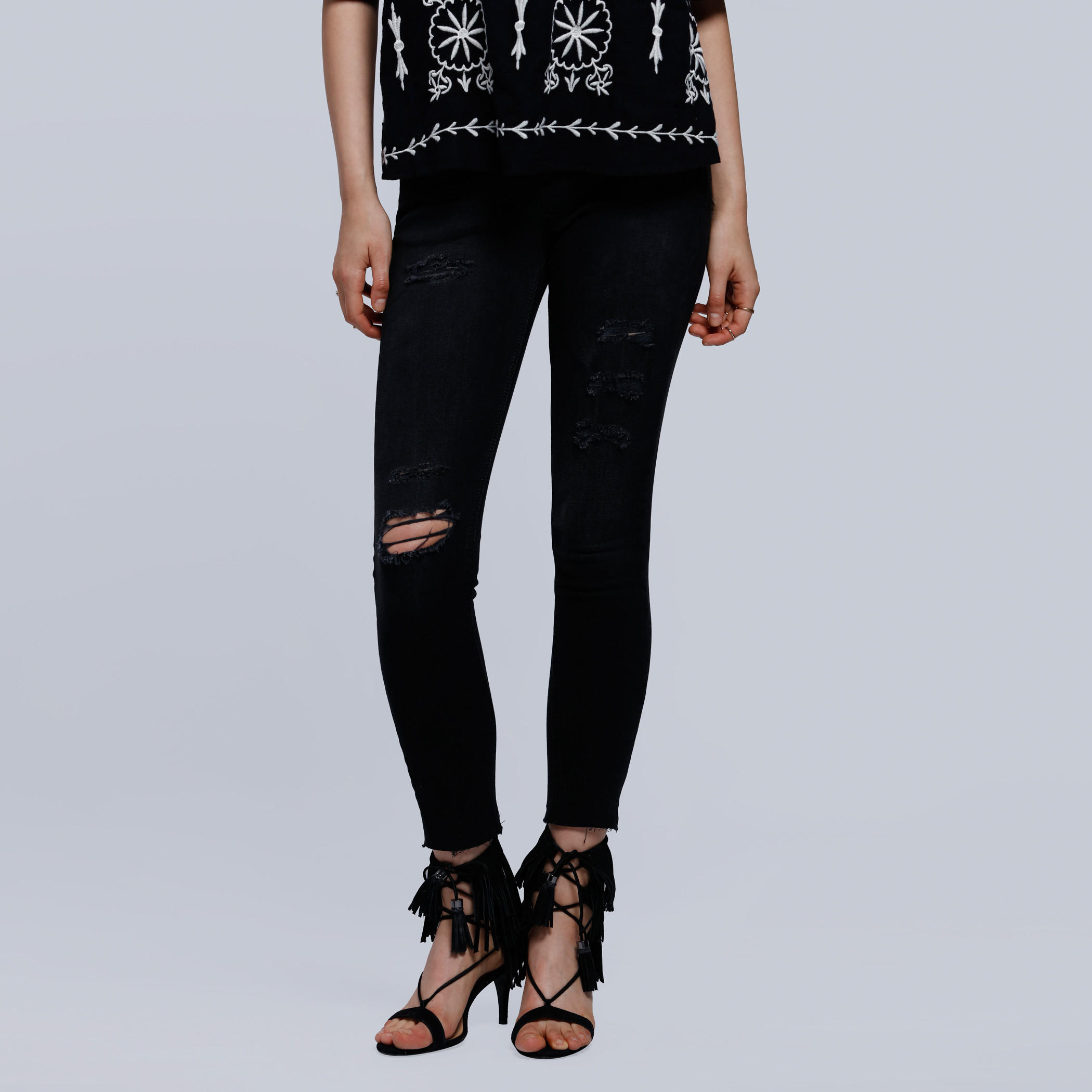 Lee Cooper Distressed Full Length Jeans-women-clothing-bottoms-jeans-image-1