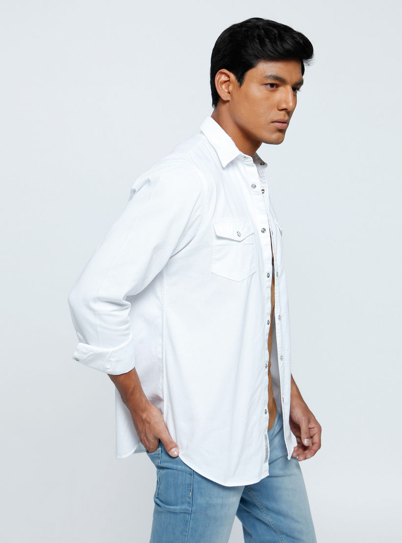 Lee Cooper Long Sleeves Shirt with Flap Pockets-men-clothing-shirts-image-3