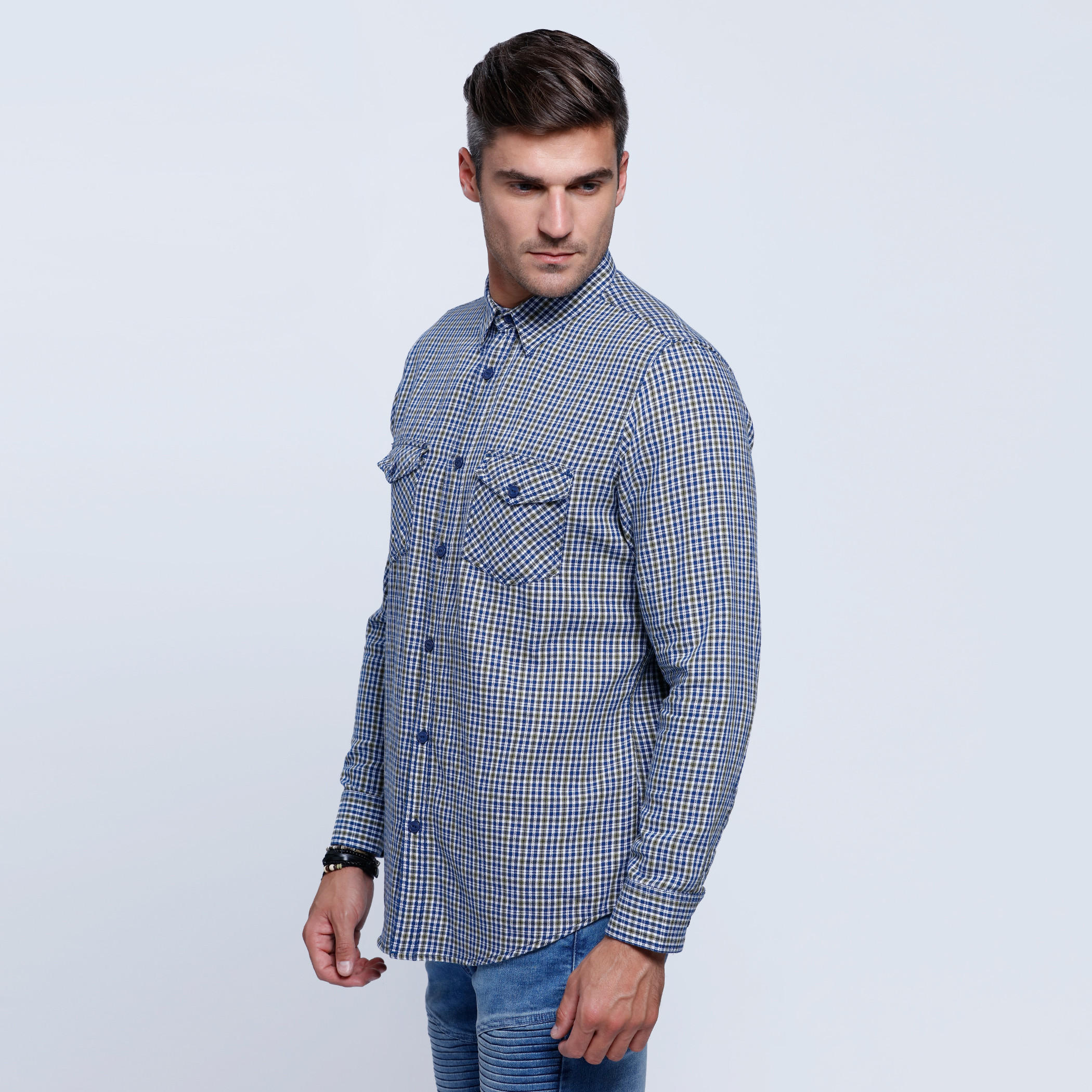 Lee Cooper Chequered Long Sleeves Shirt-men-clothing-shirts-image-3