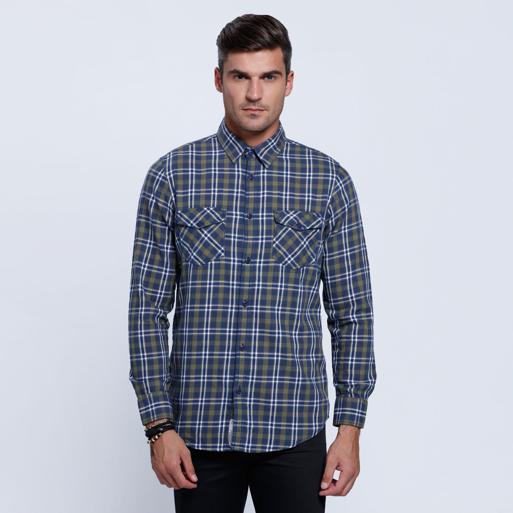 Lee Cooper Chequered Long Sleeves Shirt-men-clothing-shirts-image-5