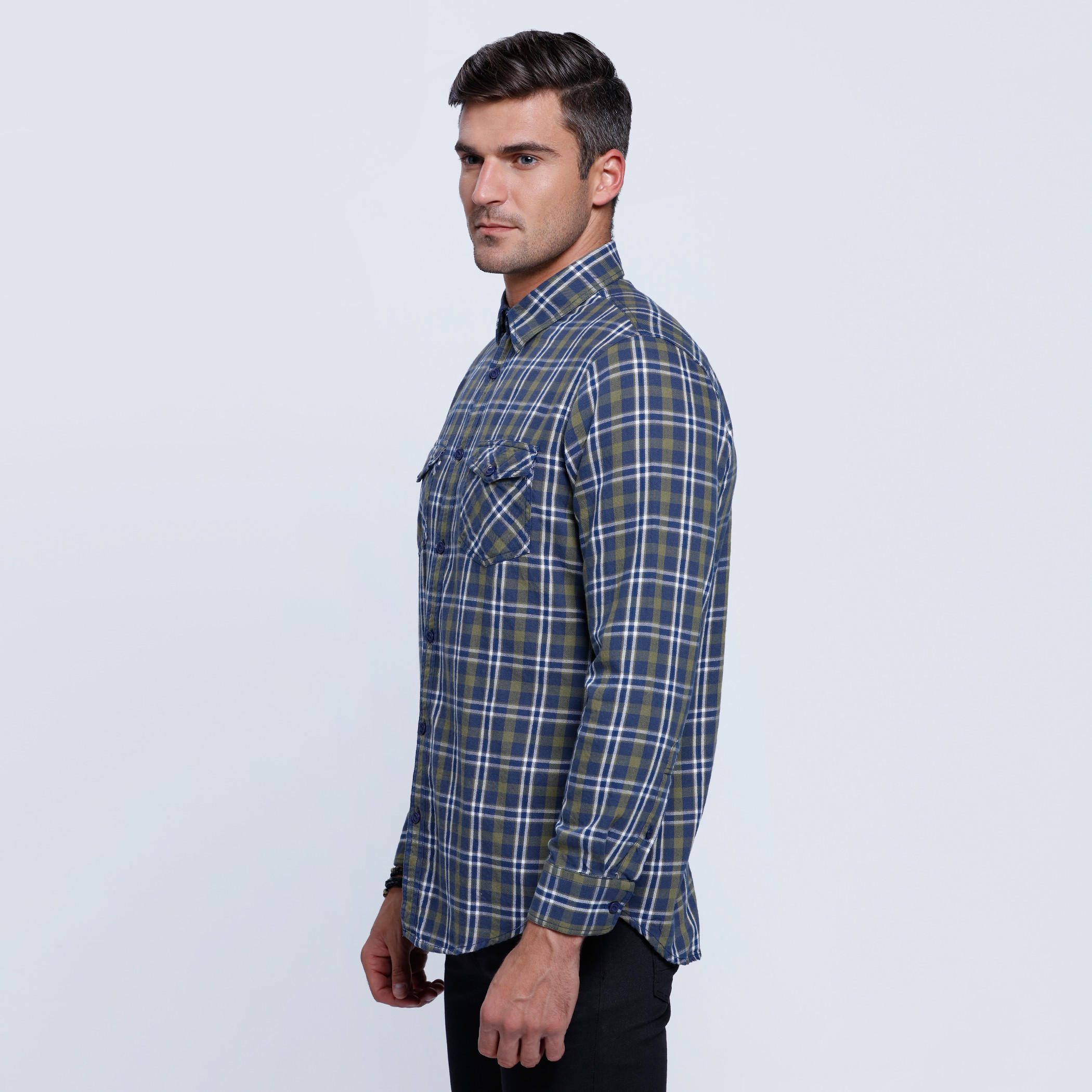 Lee Cooper Chequered Long Sleeves Shirt-men-clothing-shirts-image-3