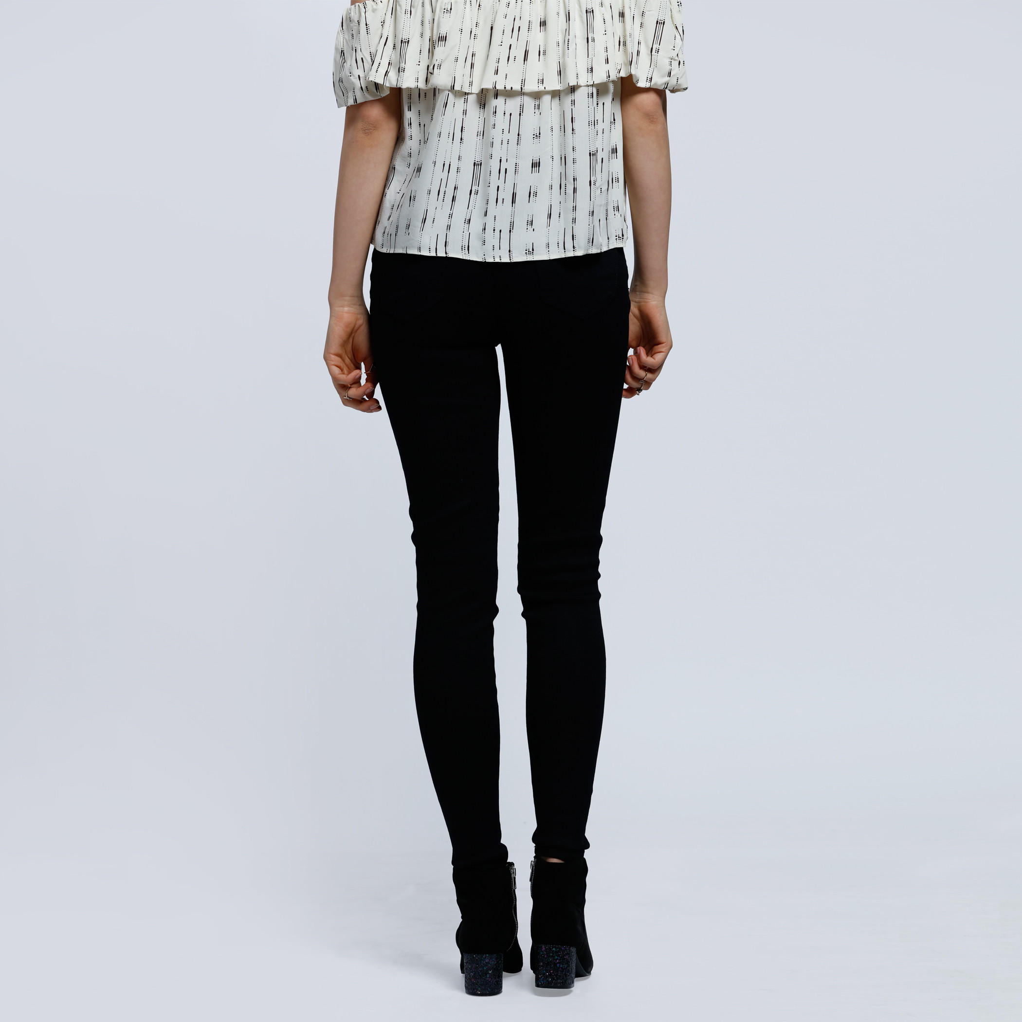 Lee Cooper Full Length Jeggings with Elasticised Waistband-women-clothing-bottoms-leggings-image-2
