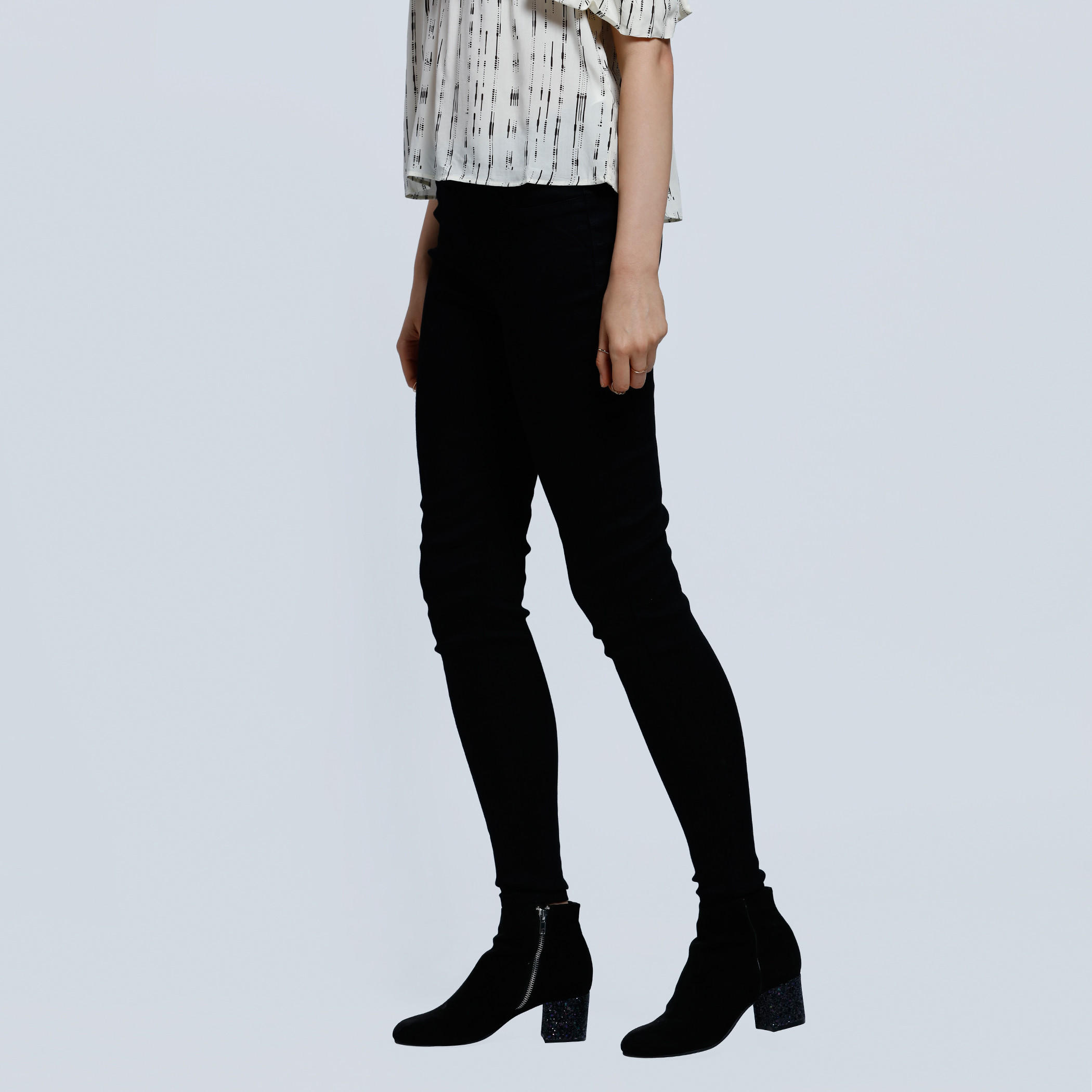 Lee Cooper Full Length Jeggings with Elasticised Waistband-women-clothing-bottoms-leggings-image-3