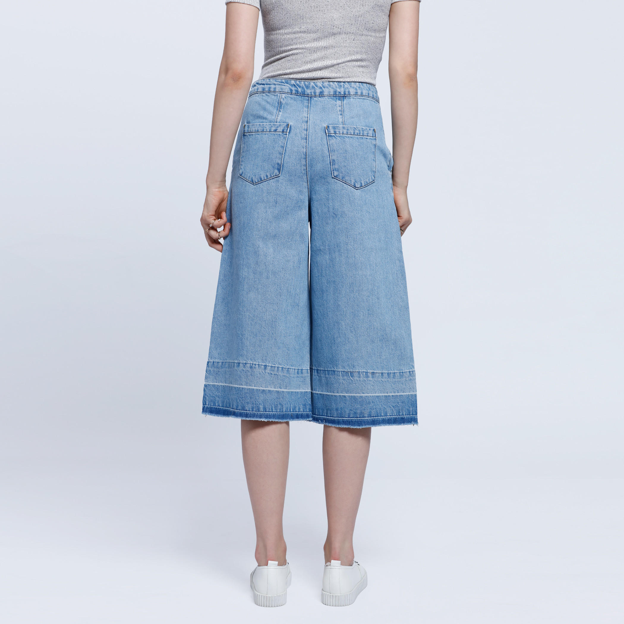 Denim Culottes with Raw Hem-women-clothing-bottoms-jeans-image-2