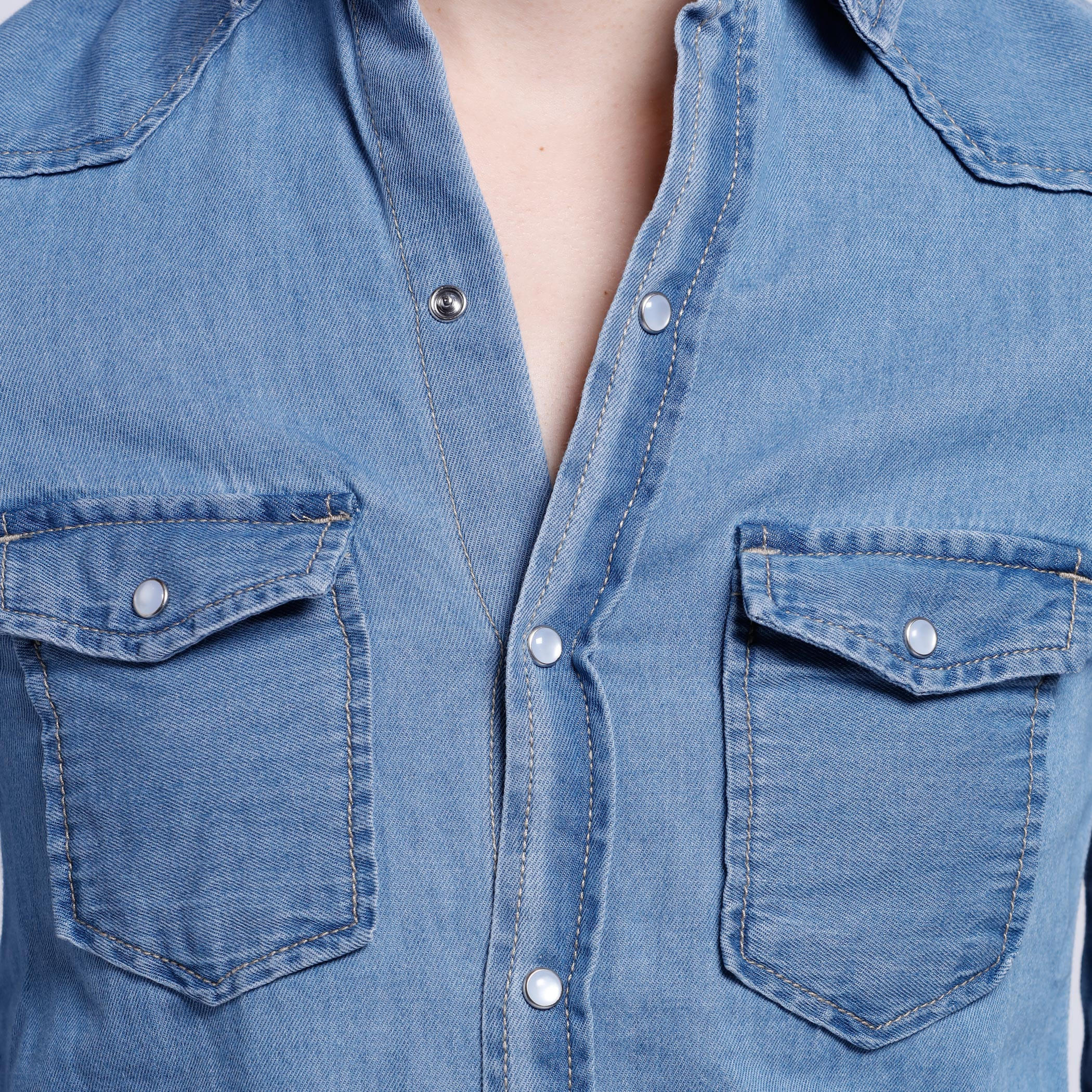 Denim Shirt with Long Sleeves-women-clothing-shirtsandblouses-blouses-image-2