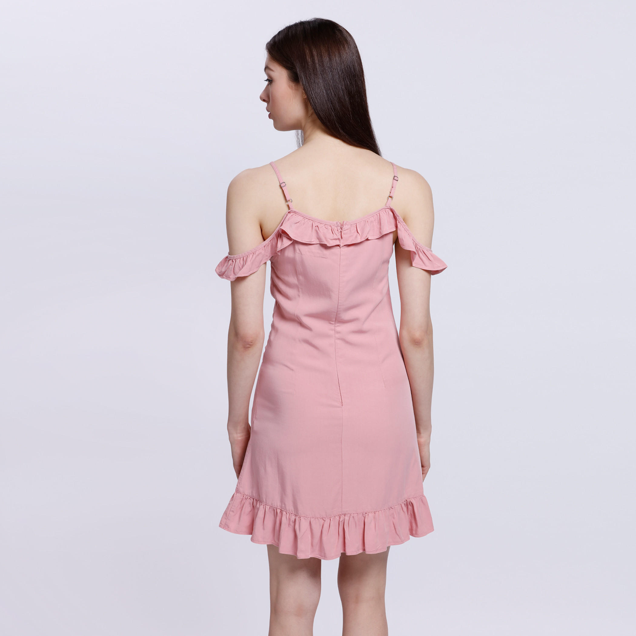 Off-Shoulder Dress with Ruffled Hem-women-clothing-dresses-image-2