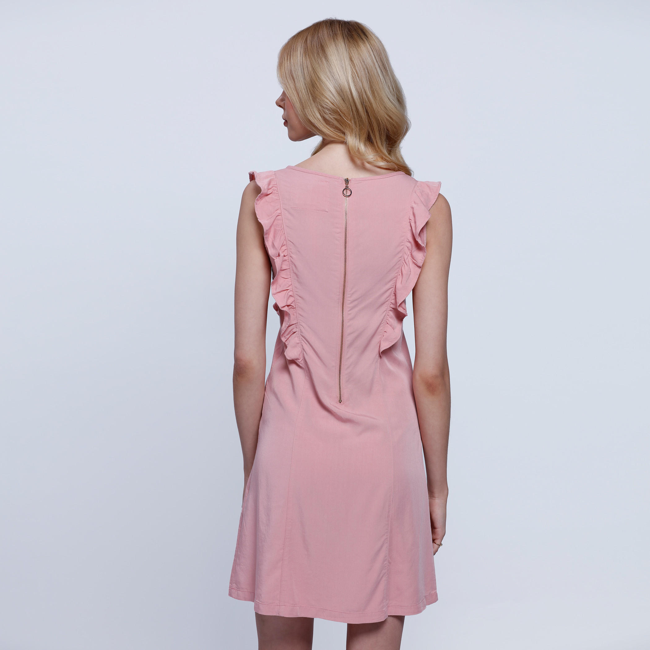 Lee Cooper A-Line Dress with Frills-women-clothing-dresses-image-2