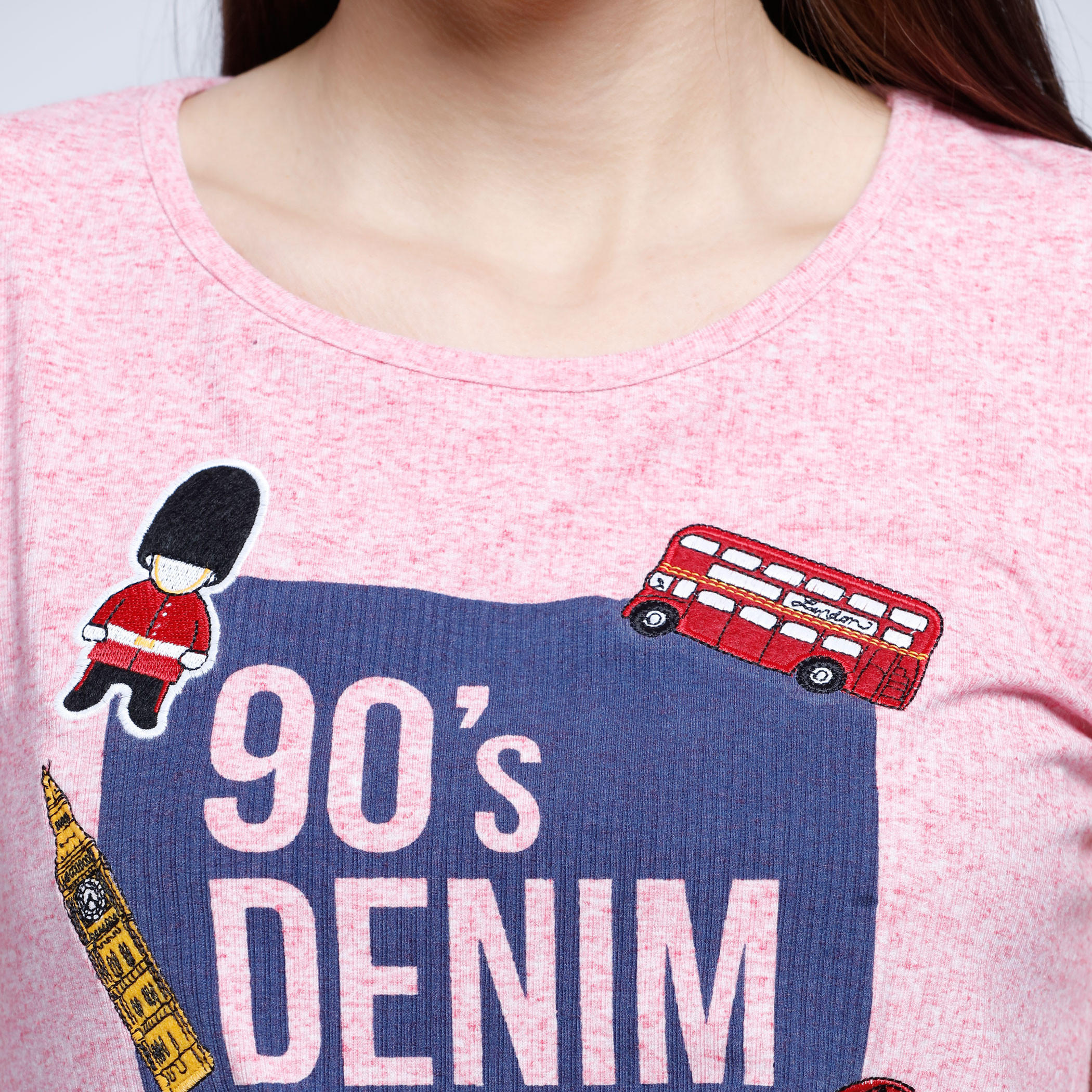 Lee Cooper Printed T-Shirt with Short Sleeves-women-clothing-tshirts-image-4