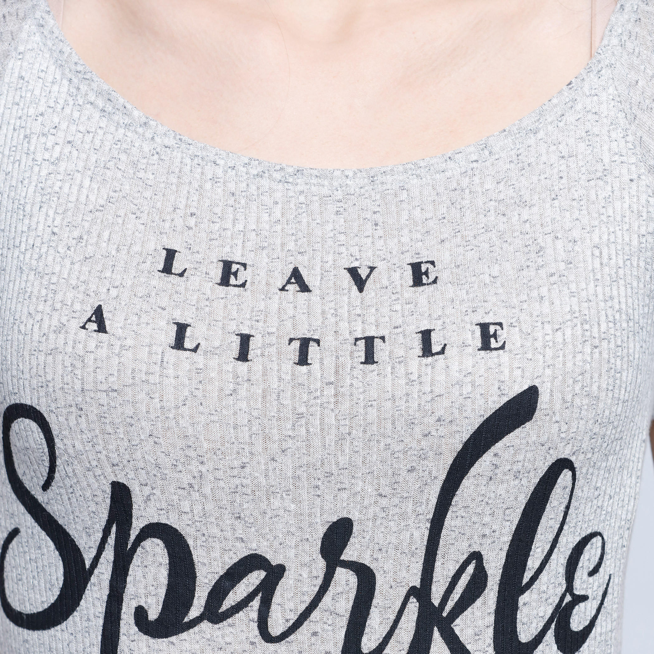 Lee Cooper Ribbed Bodysuit with Round Neck and Short Sleeves-women-clothing-tshirts-image-4