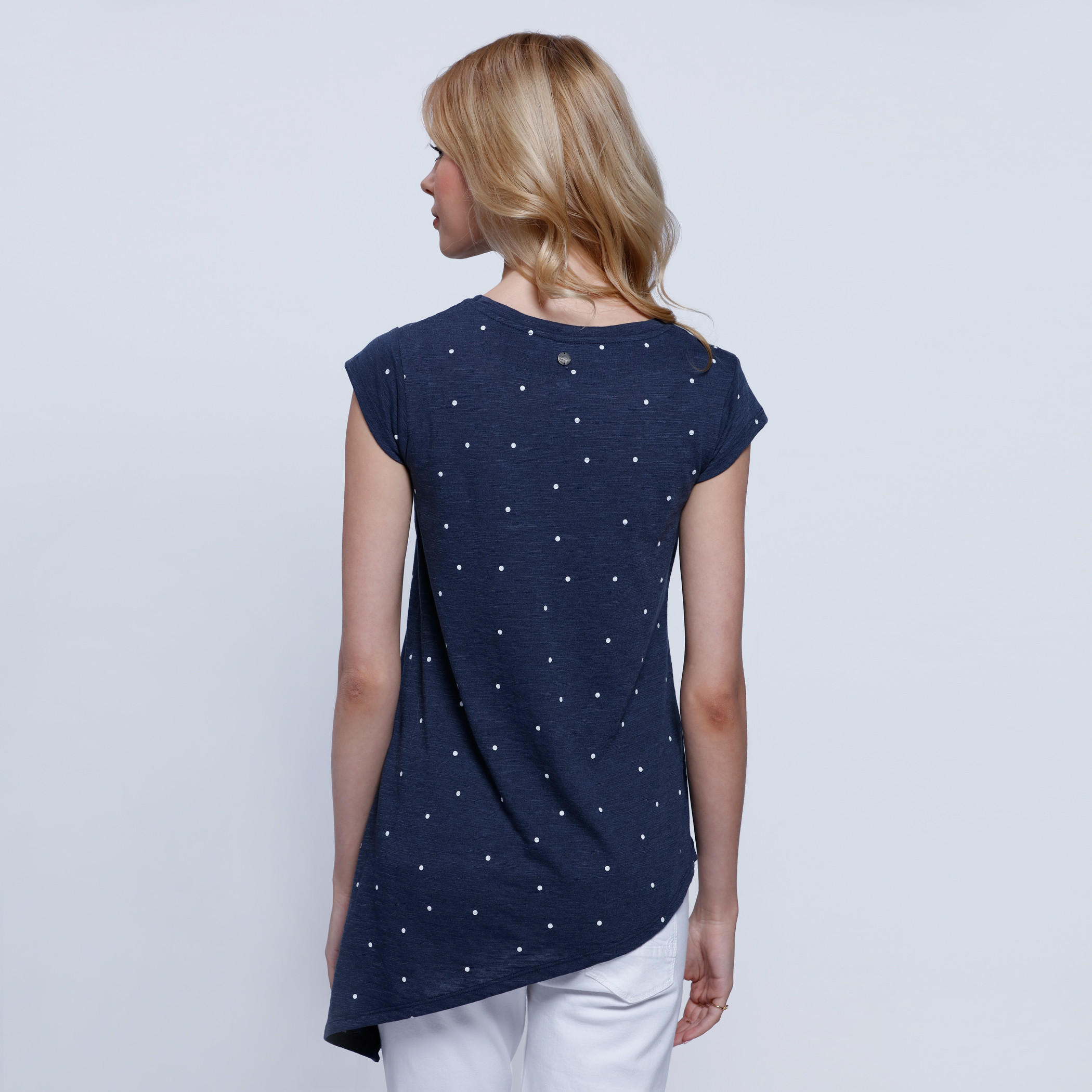 Lee Cooper Printed T-Shirt with Short Sleeves-women-clothing-tshirts-image-2