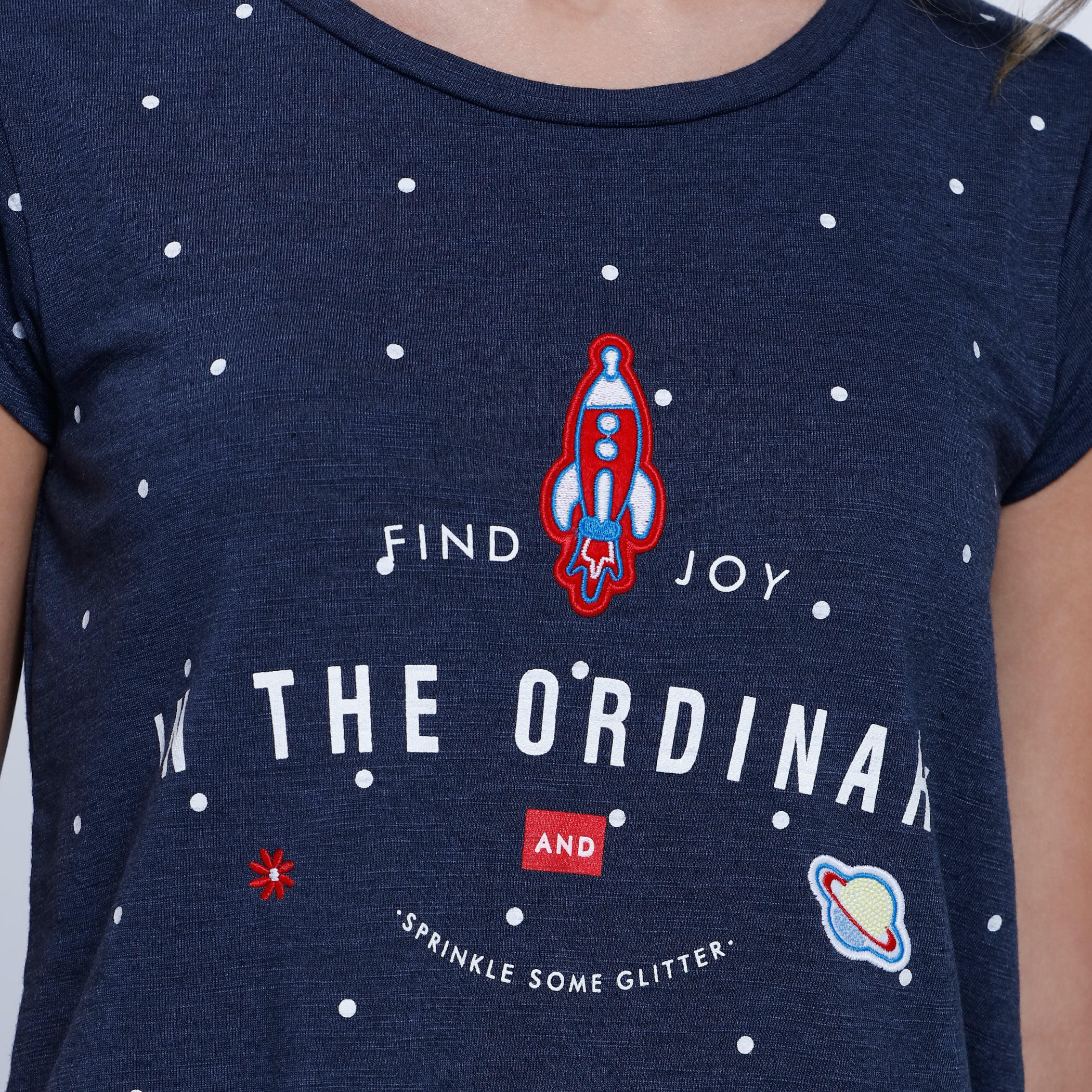 Lee Cooper Printed T-Shirt with Short Sleeves-women-clothing-tshirts-image-4