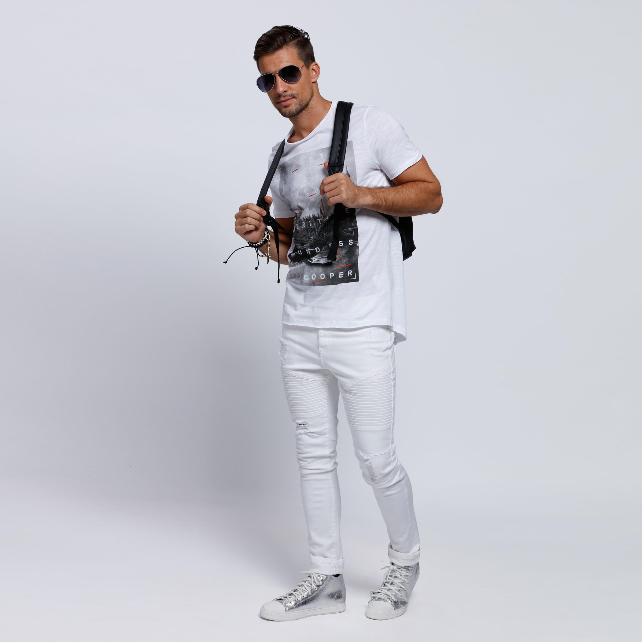Lee Cooper Printed Short Sleeves T-Shirt with Crew Neckline-men-clothing-tshirtsandpolos-tshirts-image-5