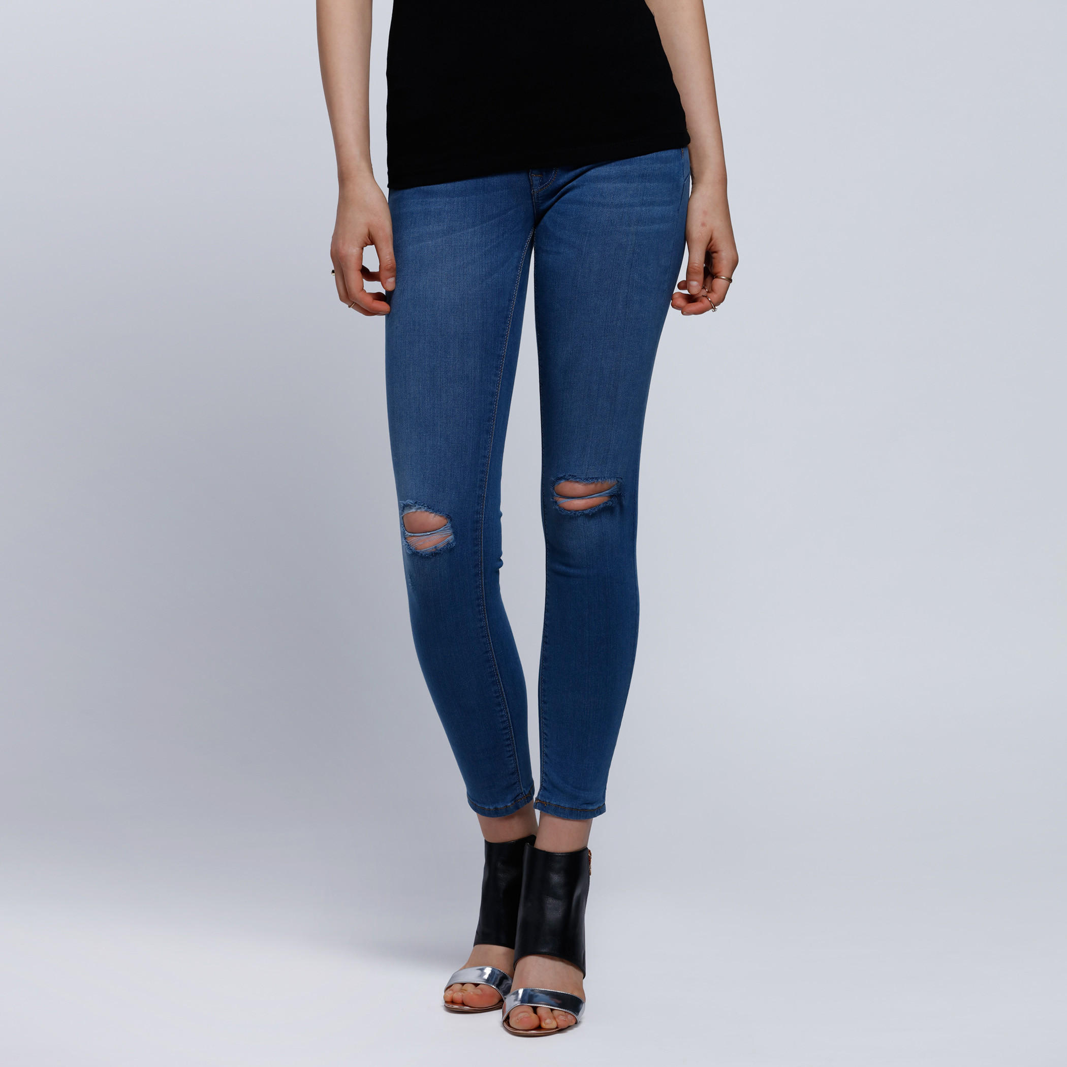 Lee Cooper Distressed Full Length Jeans-women-clothing-bottoms-jeans-image-1