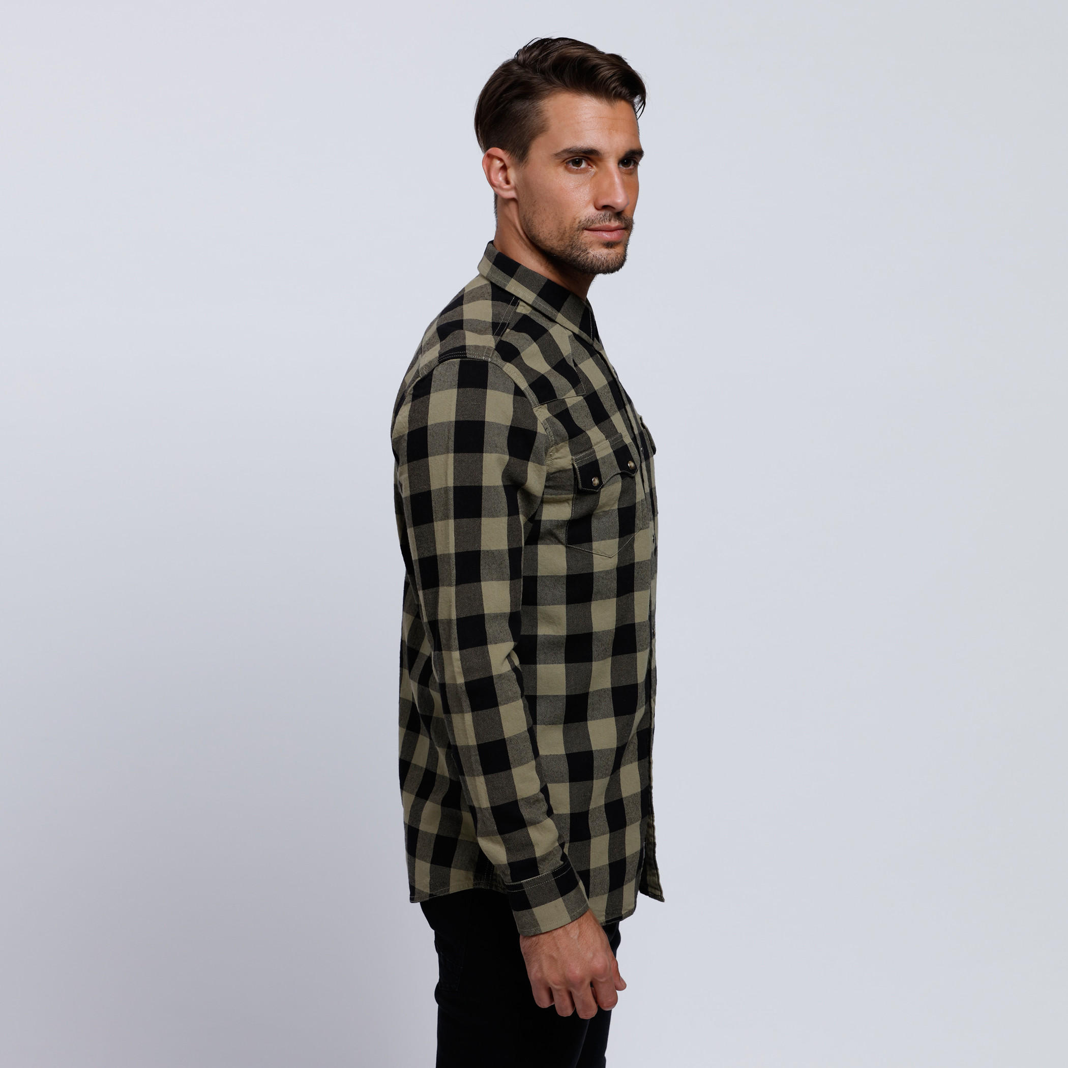 Lee Cooper Chequered Long Sleeves Shirt-men-clothing-shirts-image-3