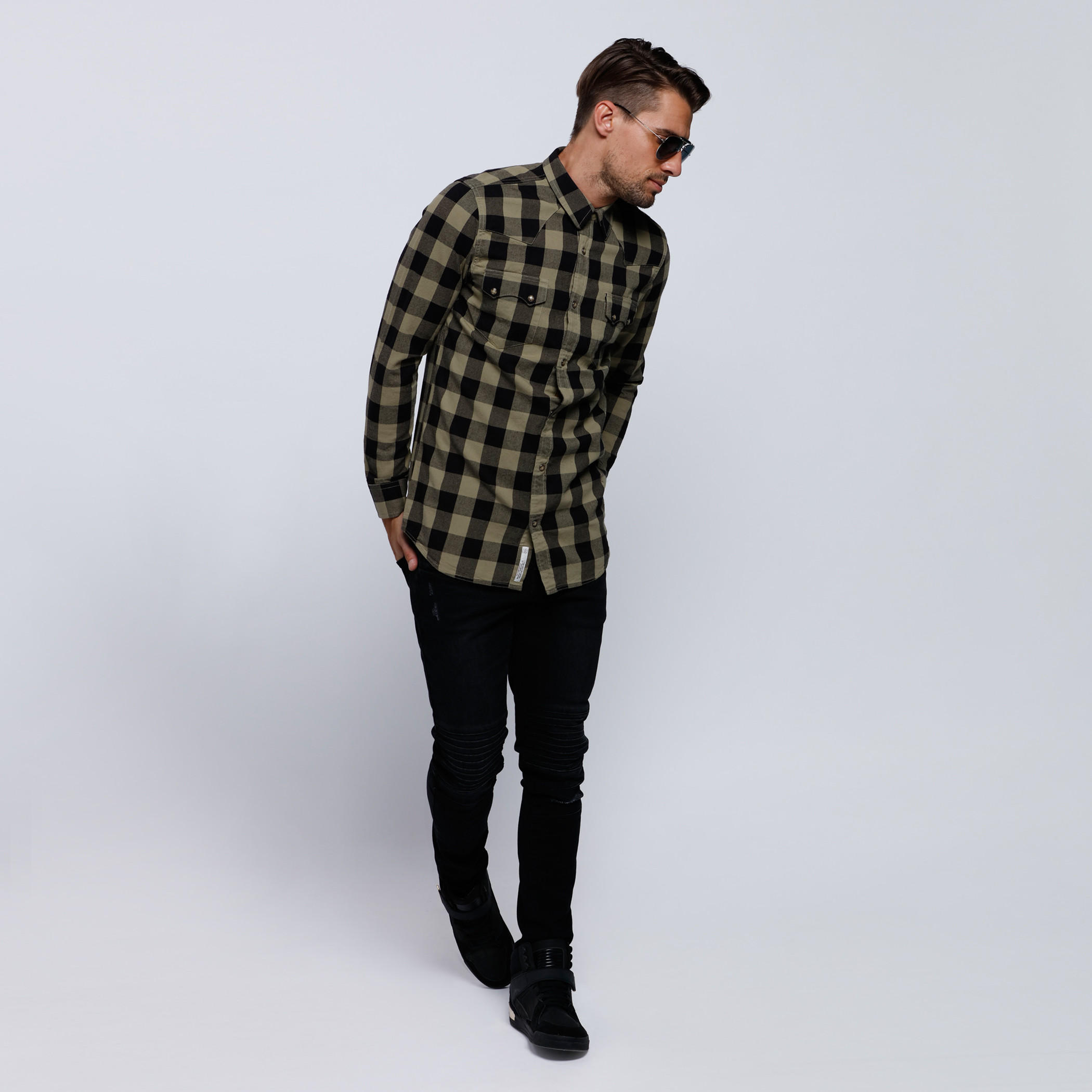 Lee Cooper Chequered Long Sleeves Shirt-men-clothing-shirts-image-5