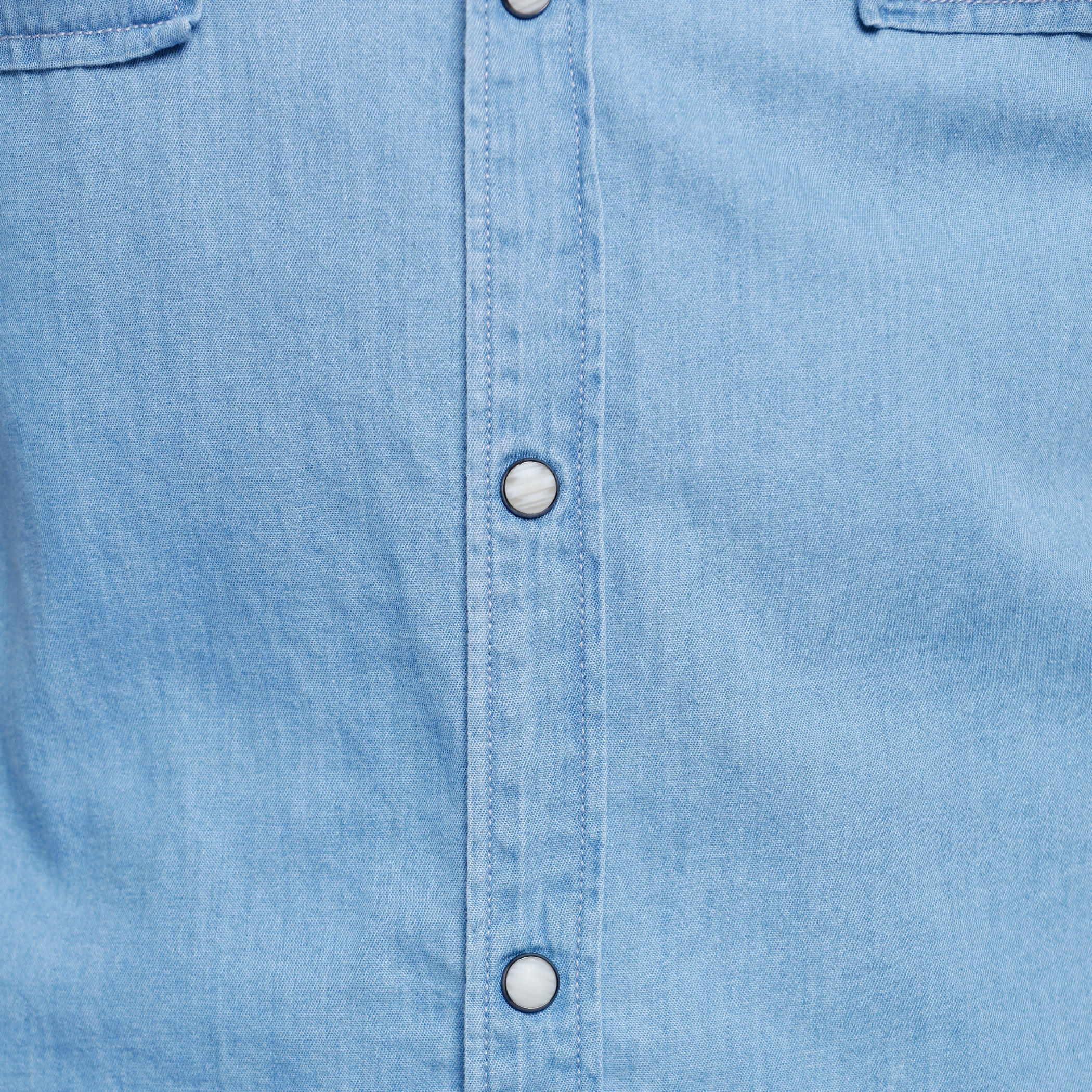 Lee Cooper Denim Shirt with Short Sleeves-men-clothing-shirts-image-4
