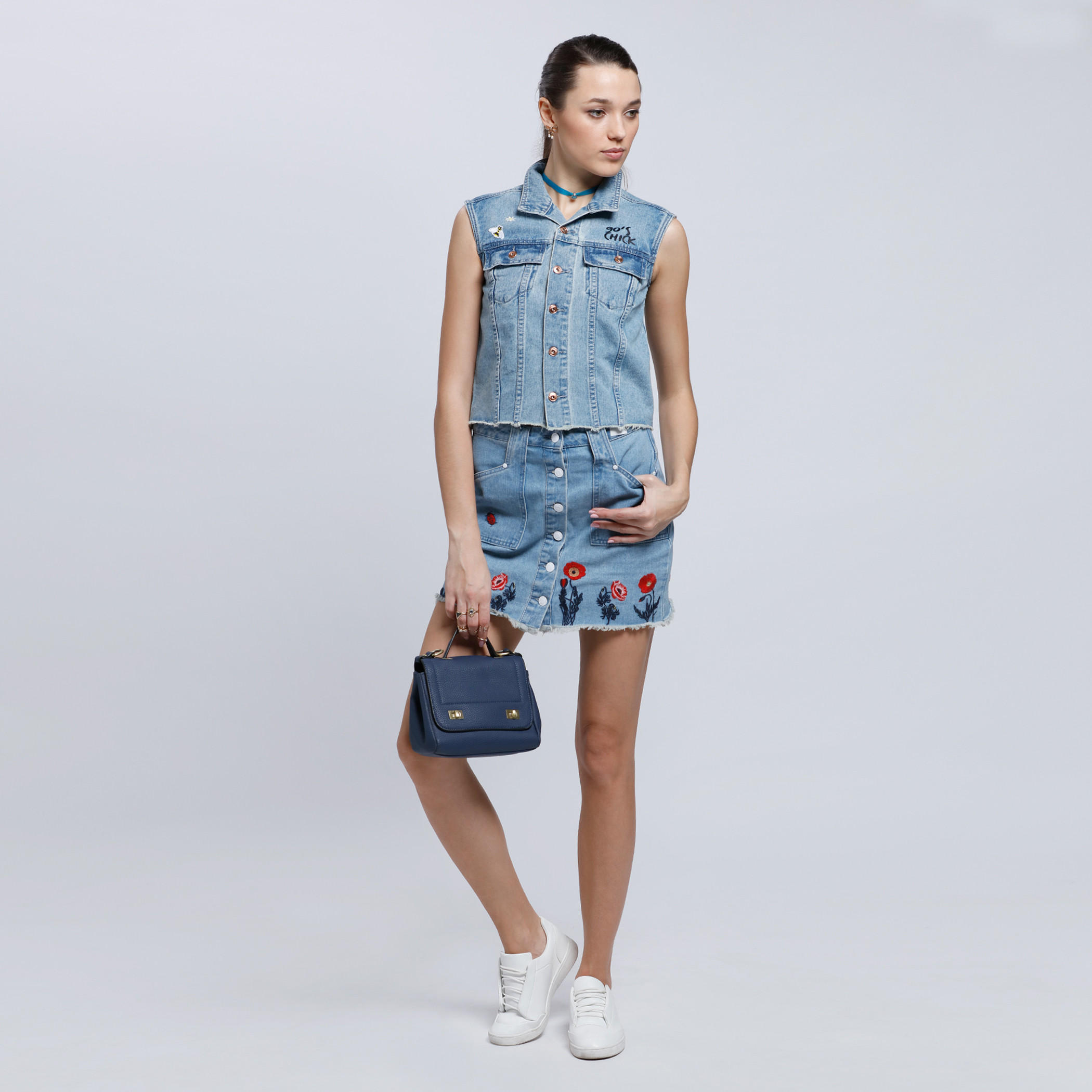 Lee Cooper Sleeveless Jacket with Button Placket-women-winterwear-coatsandjackets-jackets-image-5