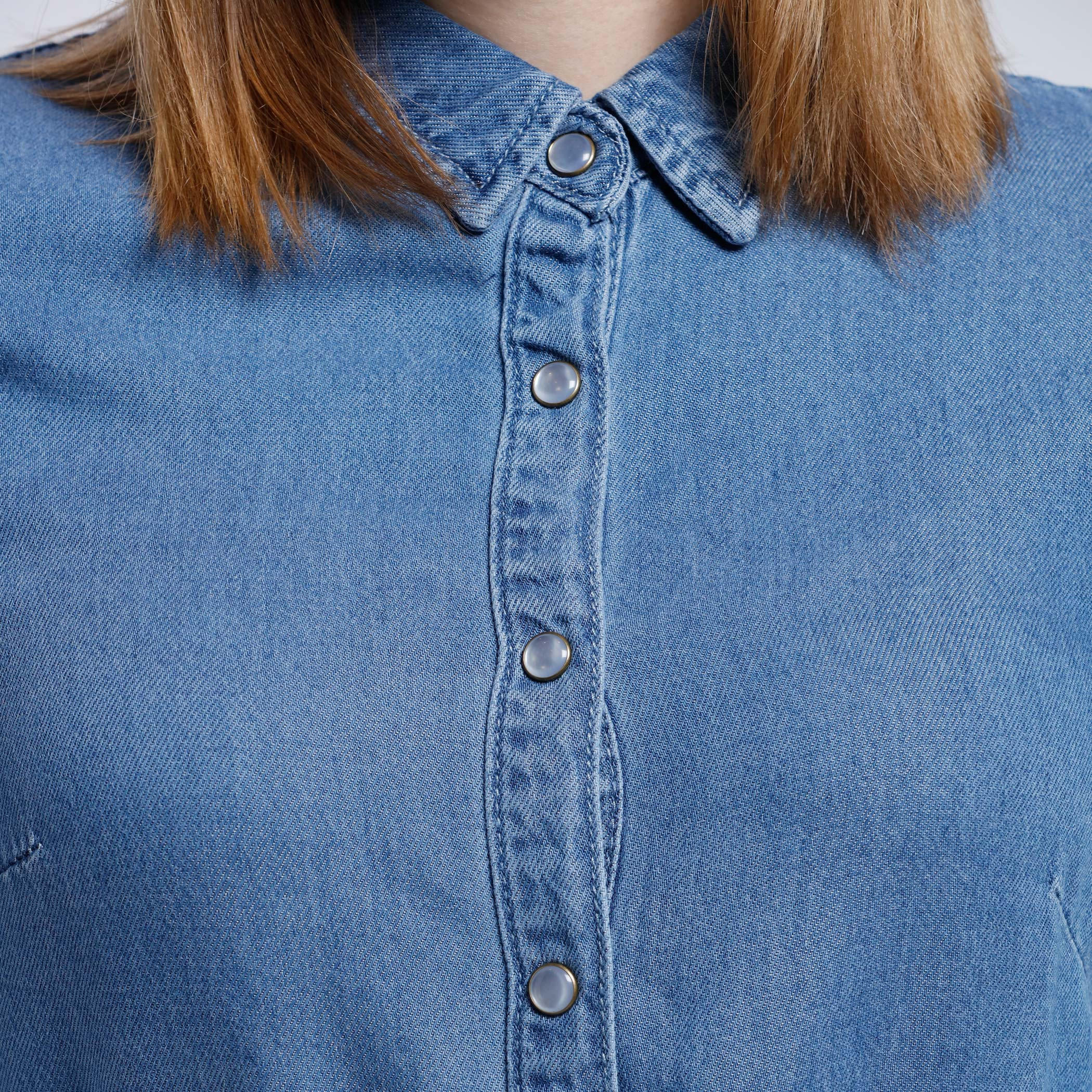 Lee Cooper 3/4 Sleeves Midi Dress with Button Placket-women-clothing-dresses-image-4