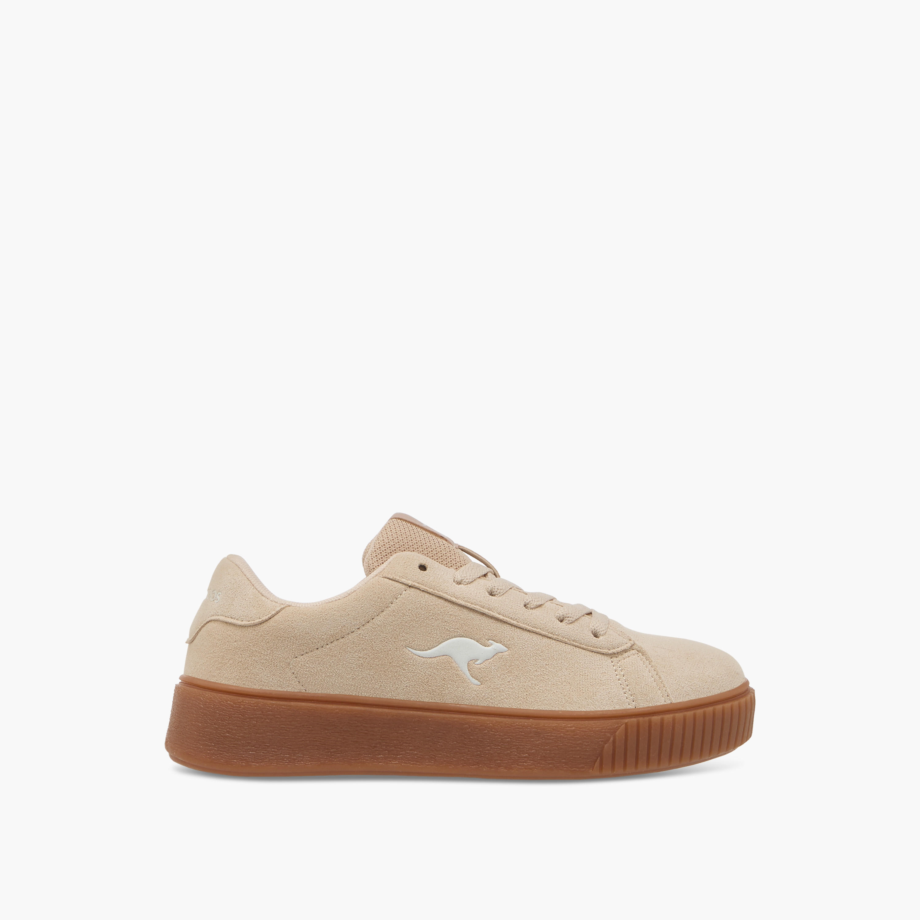 KangaROOS Women's Logo Detail Sneakers with Lace-Up Closure-women-shoes-sneakers-image-3