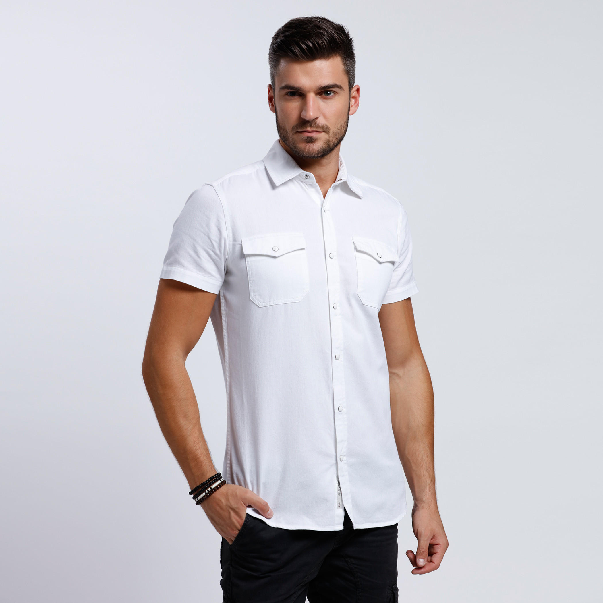 Lee Cooper Shirt with Short Sleeves-men-clothing-shirts-image-1
