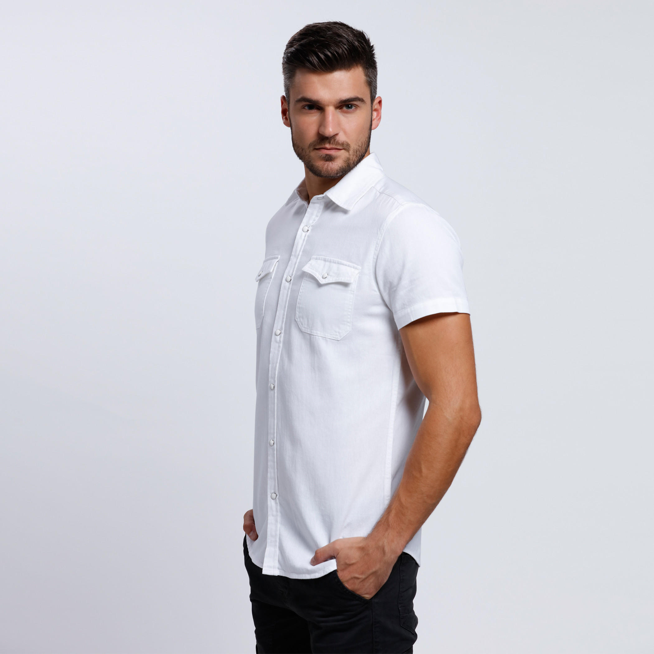 Lee Cooper Shirt with Short Sleeves-men-clothing-shirts-image-3