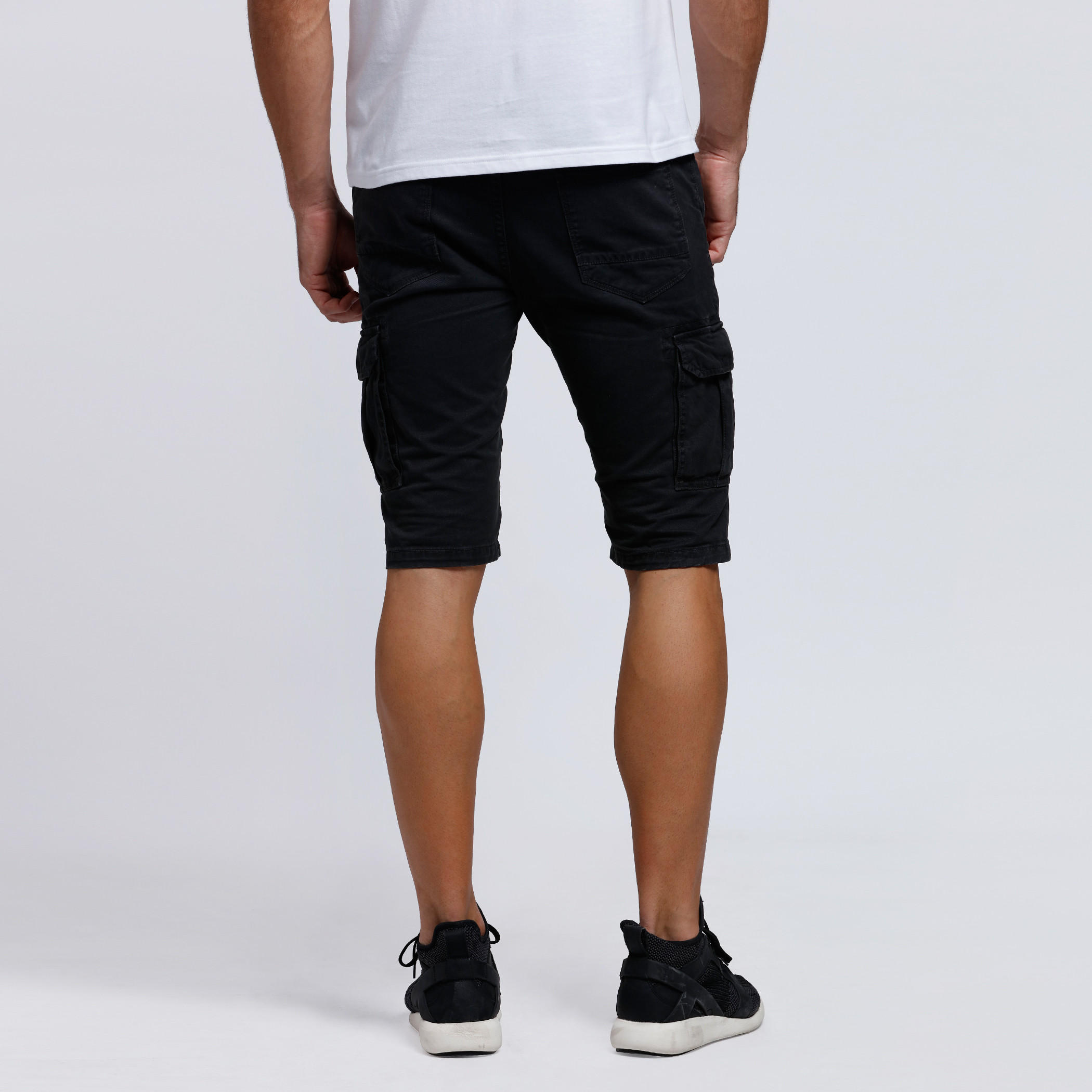 Cargo Shorts with Button Closure-men-clothing-bottoms-shorts-image-2