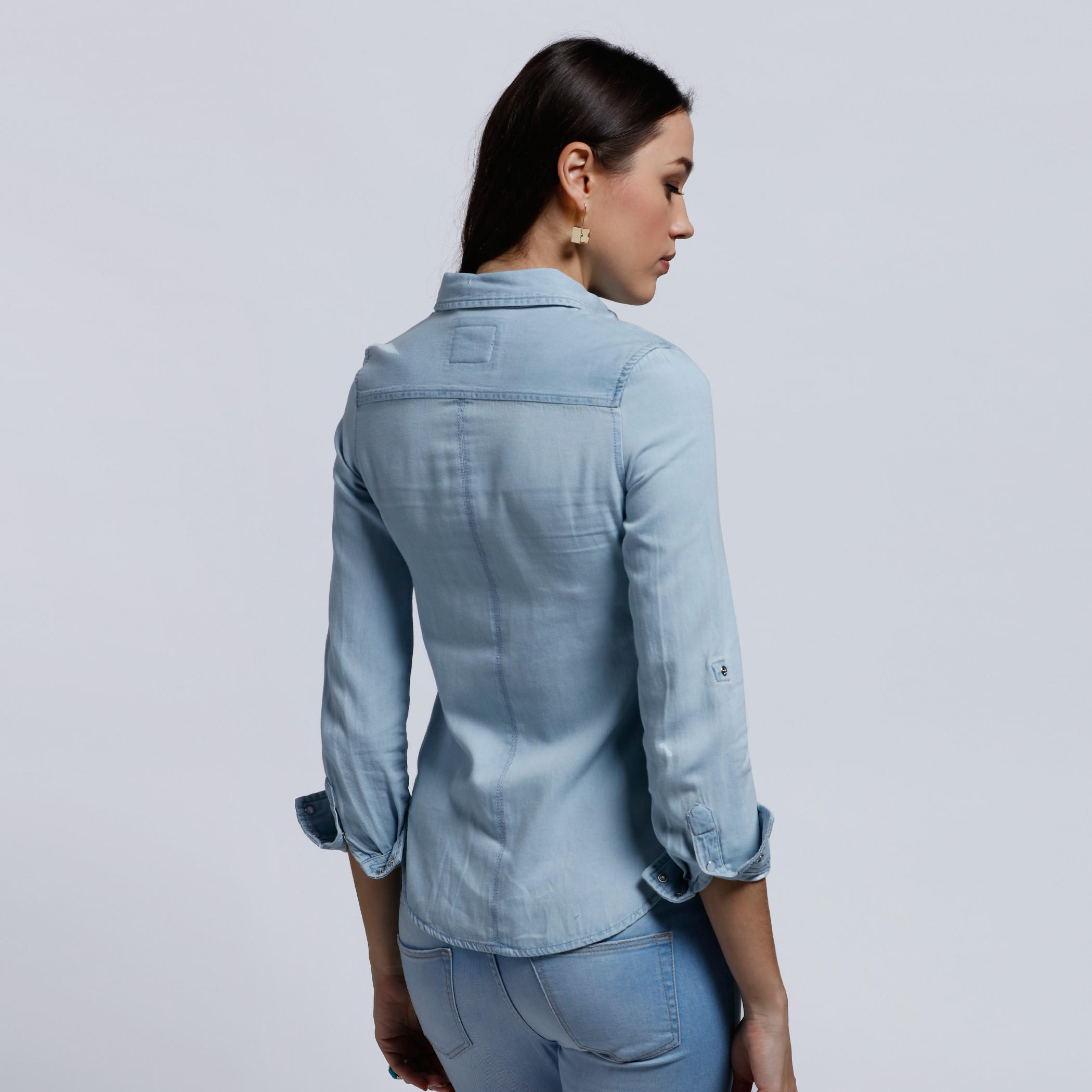 Lee Cooper Long Sleeves Shirt with Pocket Detail-women-clothing-shirtsandblouses-blouses-image-2
