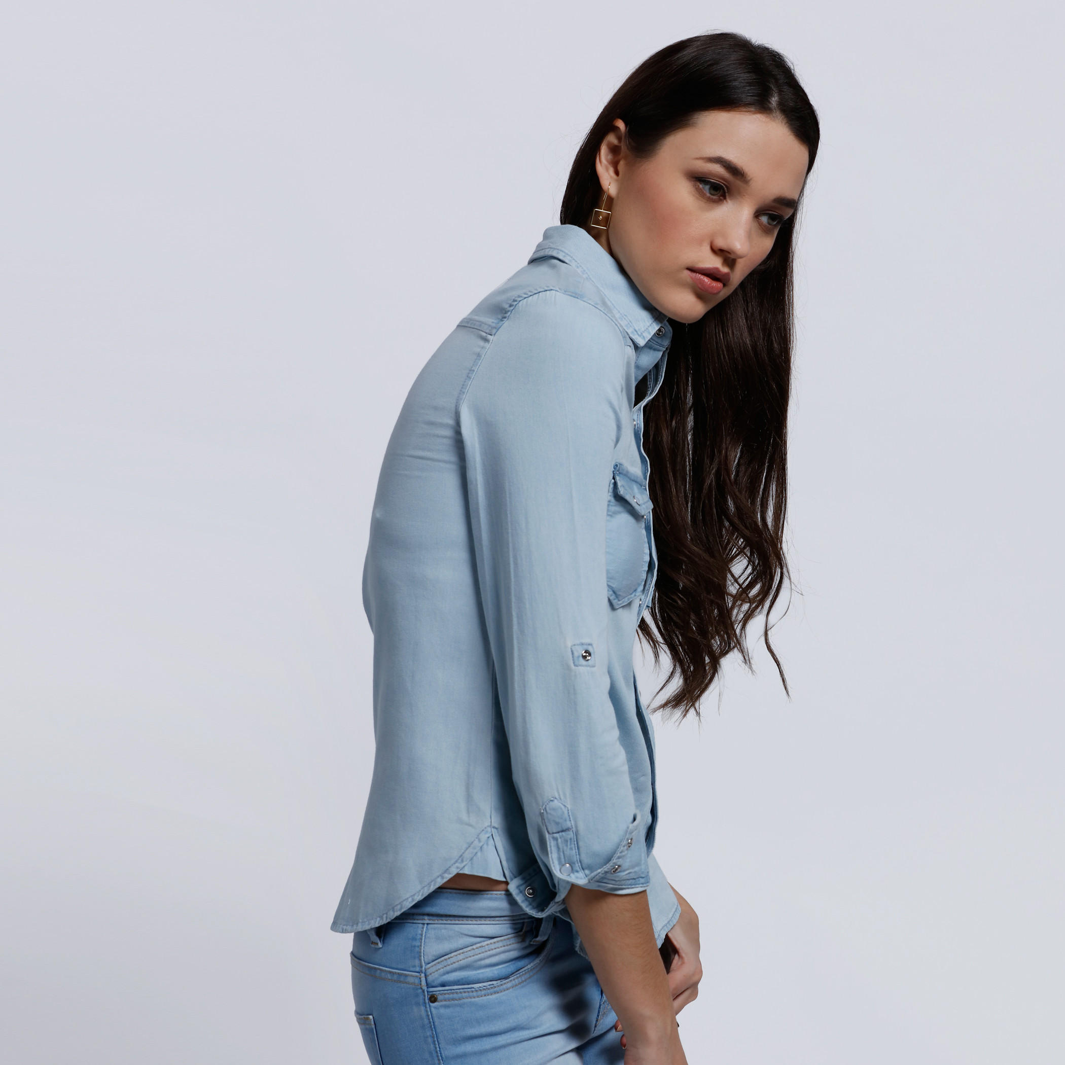 Lee Cooper Long Sleeves Shirt with Pocket Detail-women-clothing-shirtsandblouses-blouses-image-3