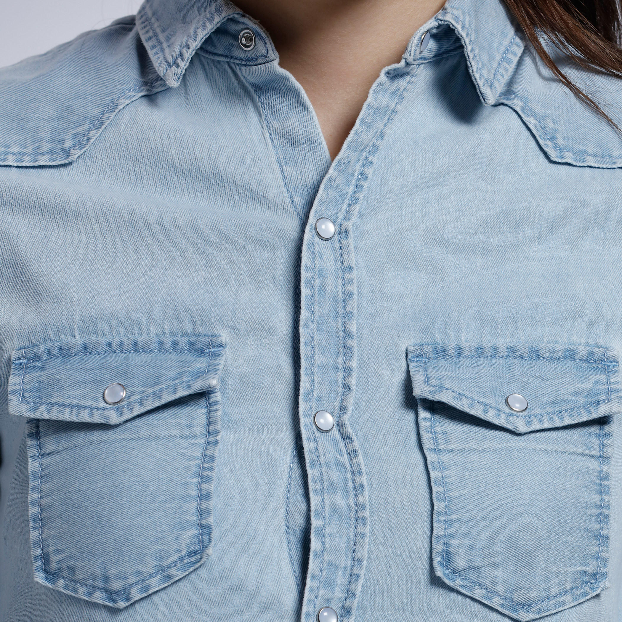 Lee Cooper Long Sleeves Shirt Dress with Complete Placket-women-clothing-dresses-image-4
