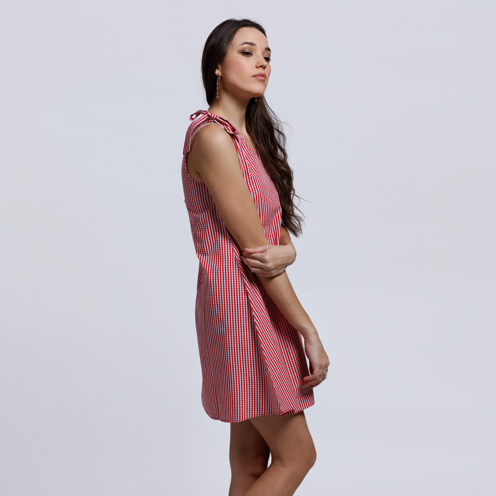 Lee Cooper Printed Dress with Tie Up Shoulder and V-Neck-women-clothing-dresses-image-3