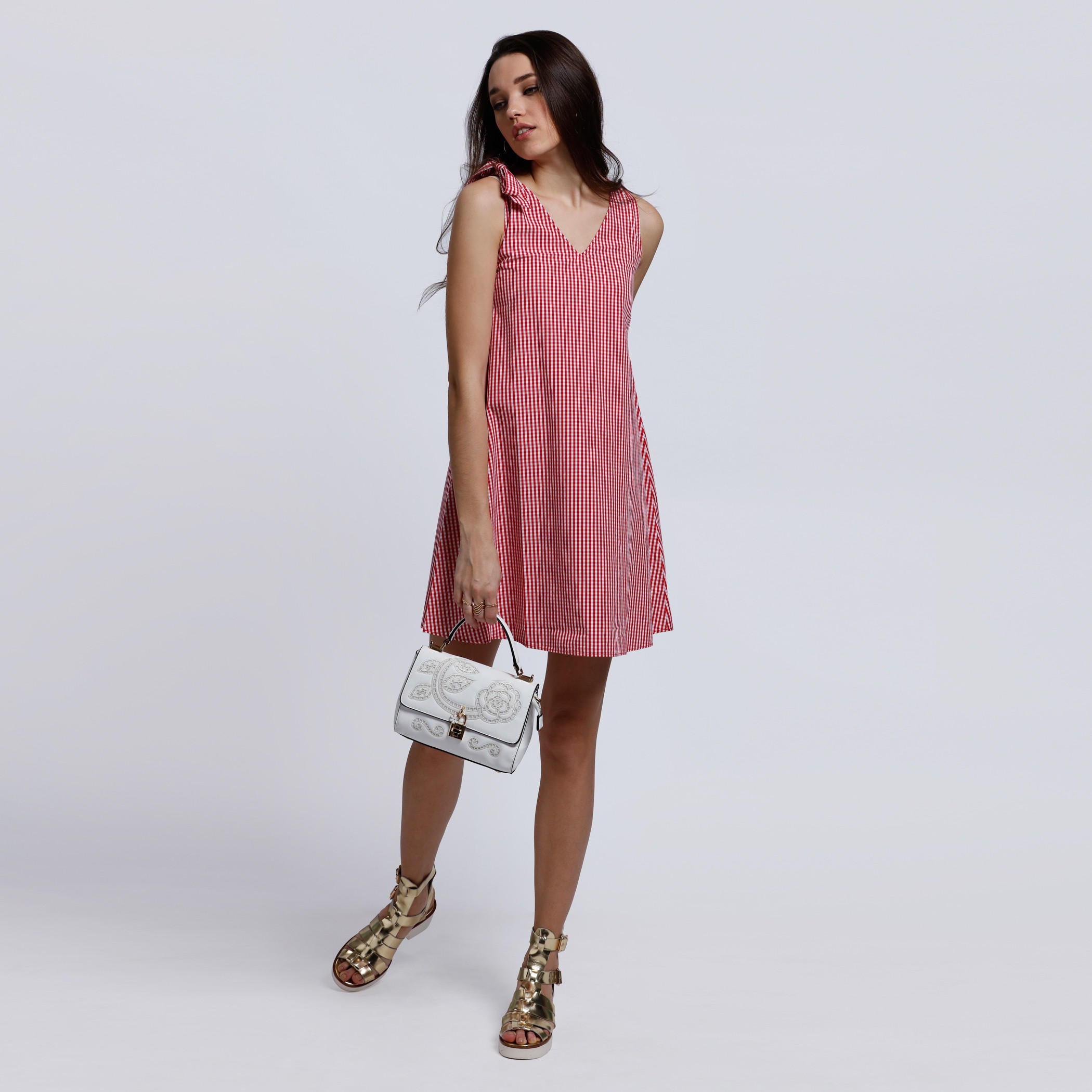 Lee Cooper Printed Dress with Tie Up Shoulder and V-Neck-women-clothing-dresses-image-5