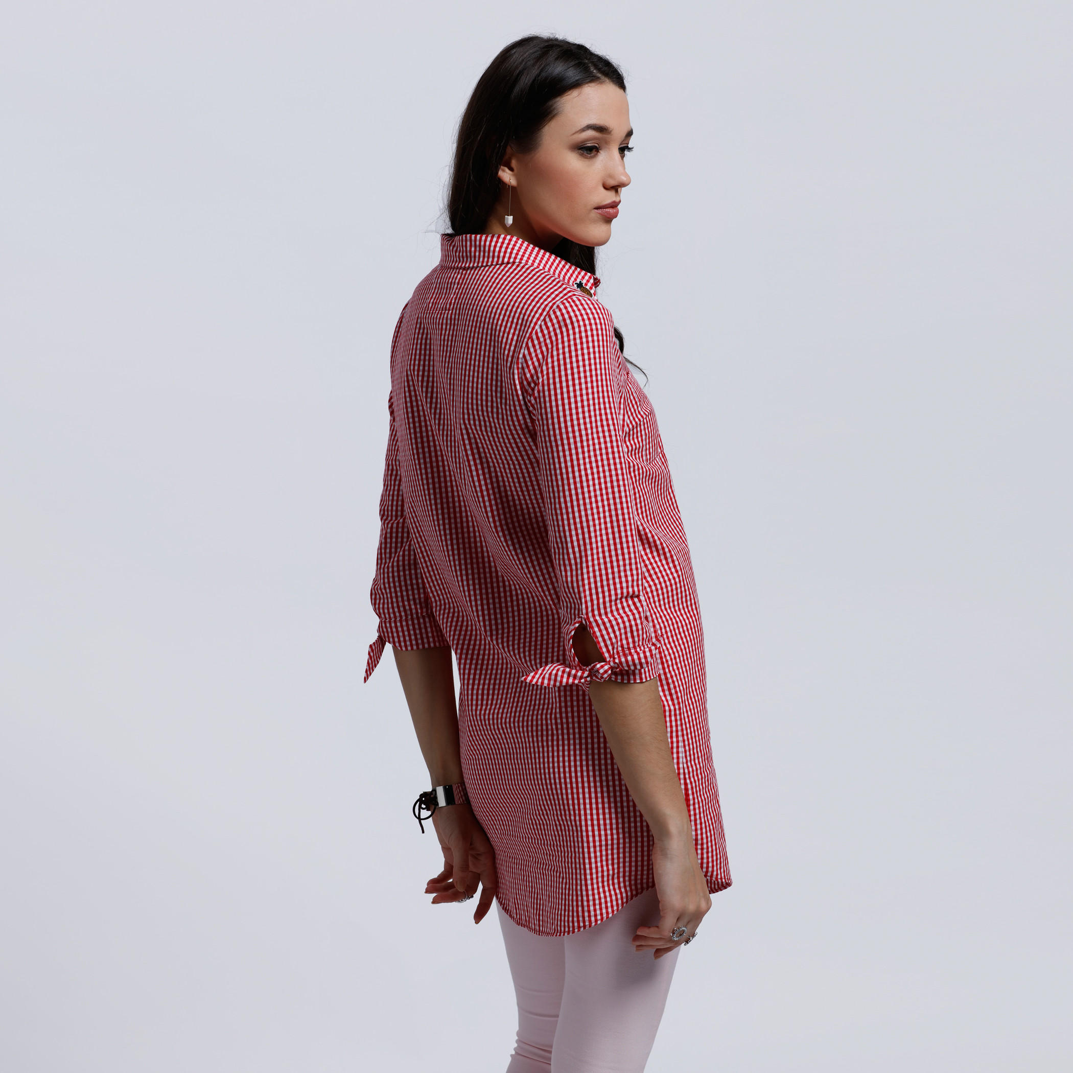 Lee Cooper Striped Long Shirt with 3/4 Sleeves -women-clothing-shirtsandblouses-blouses-image-2