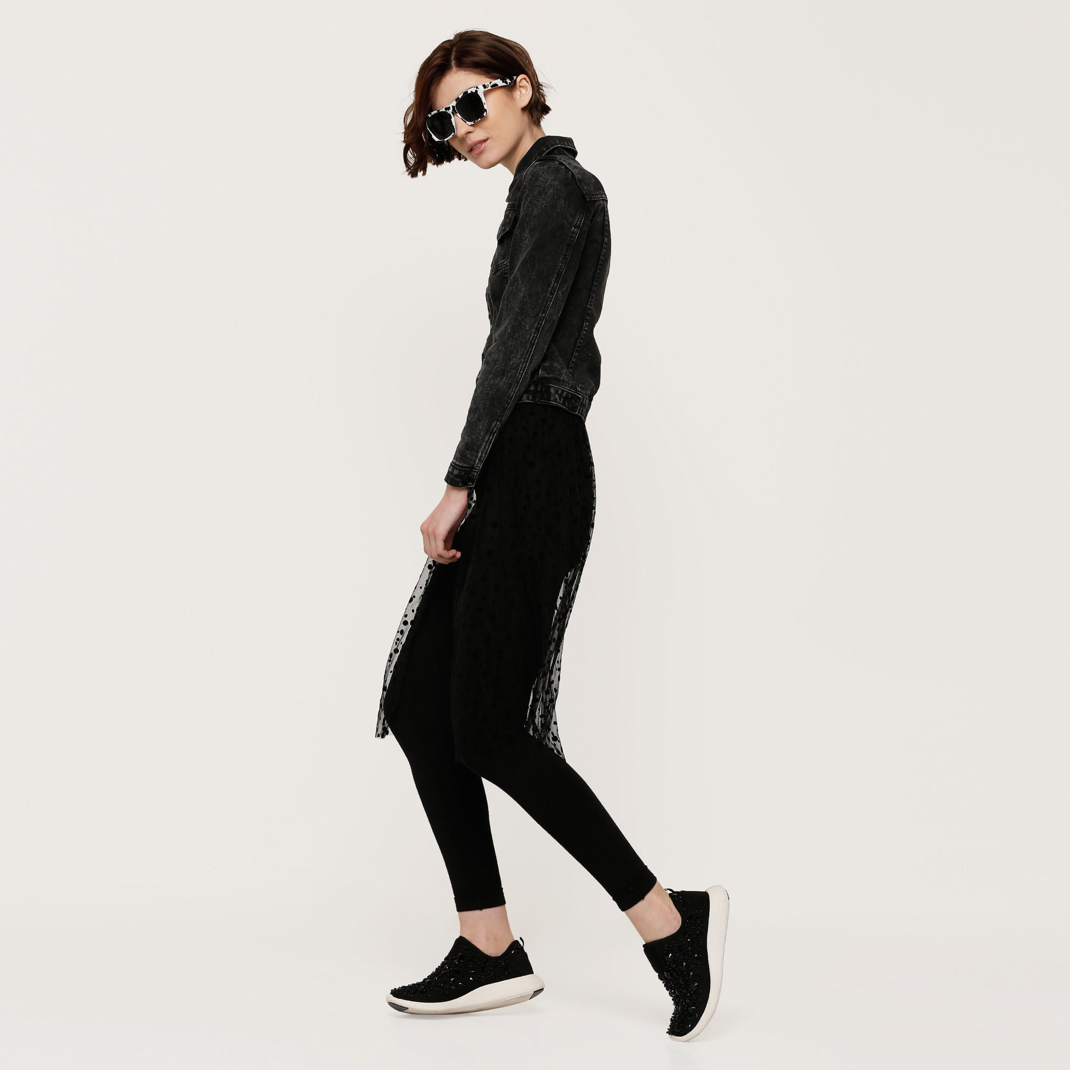 Lee Cooper Jacket with Long Sleeves and Button Closure-women-winterwear-coatsandjackets-jackets-image-5