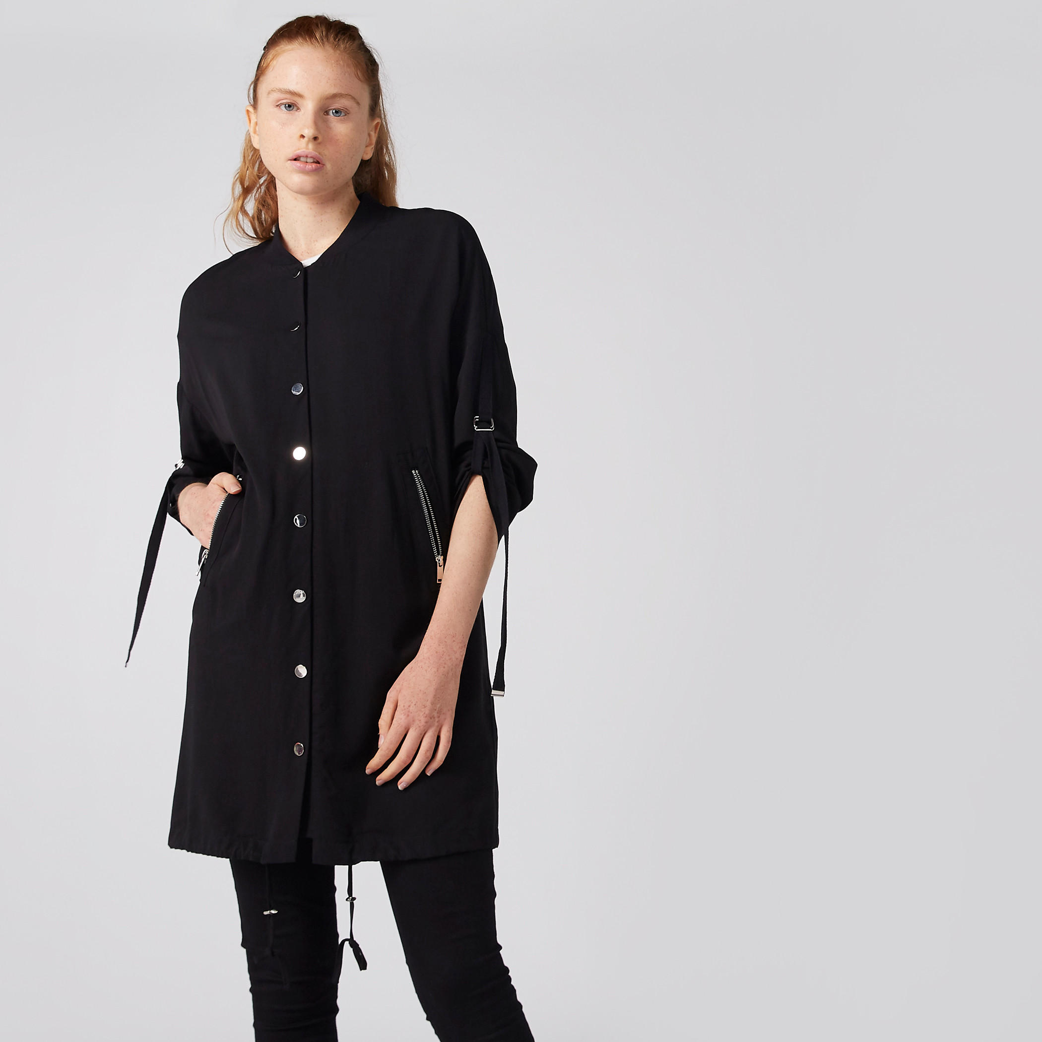 جاكيت بأكمام طويلة وزر إغلاق من لي كوبر-women-winterwear-coatsandjackets-jackets-image-1