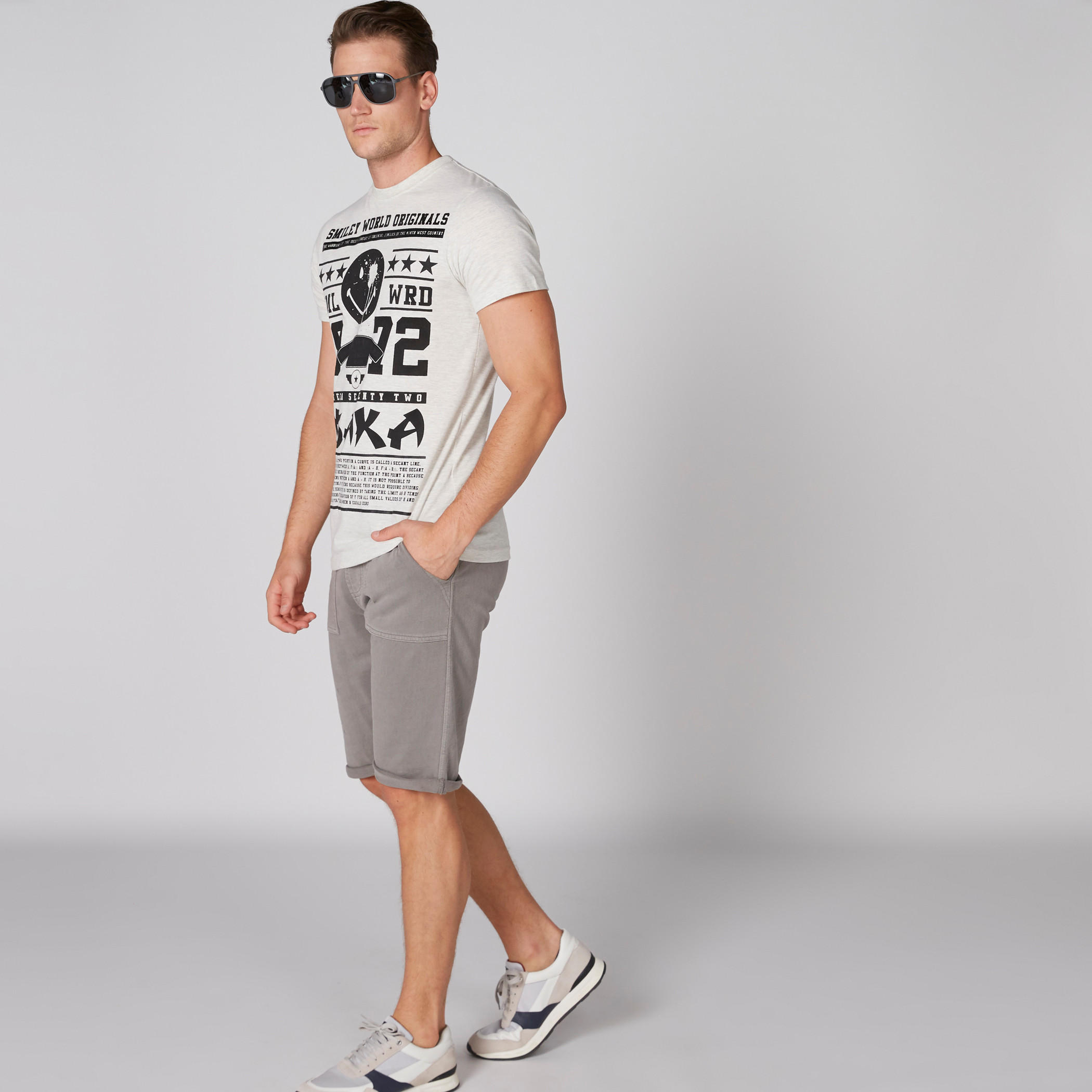 Lee Cooper Shorts with Elasticised Waistband and Pocket Detail-men-clothing-bottoms-shorts-image-1