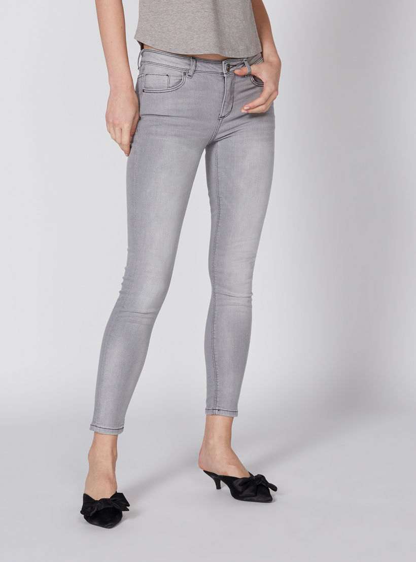 بنطال جينز طويل بزر إغلاق وجيوب من لي كوبر-women-clothing-bottoms-jeans-image-1