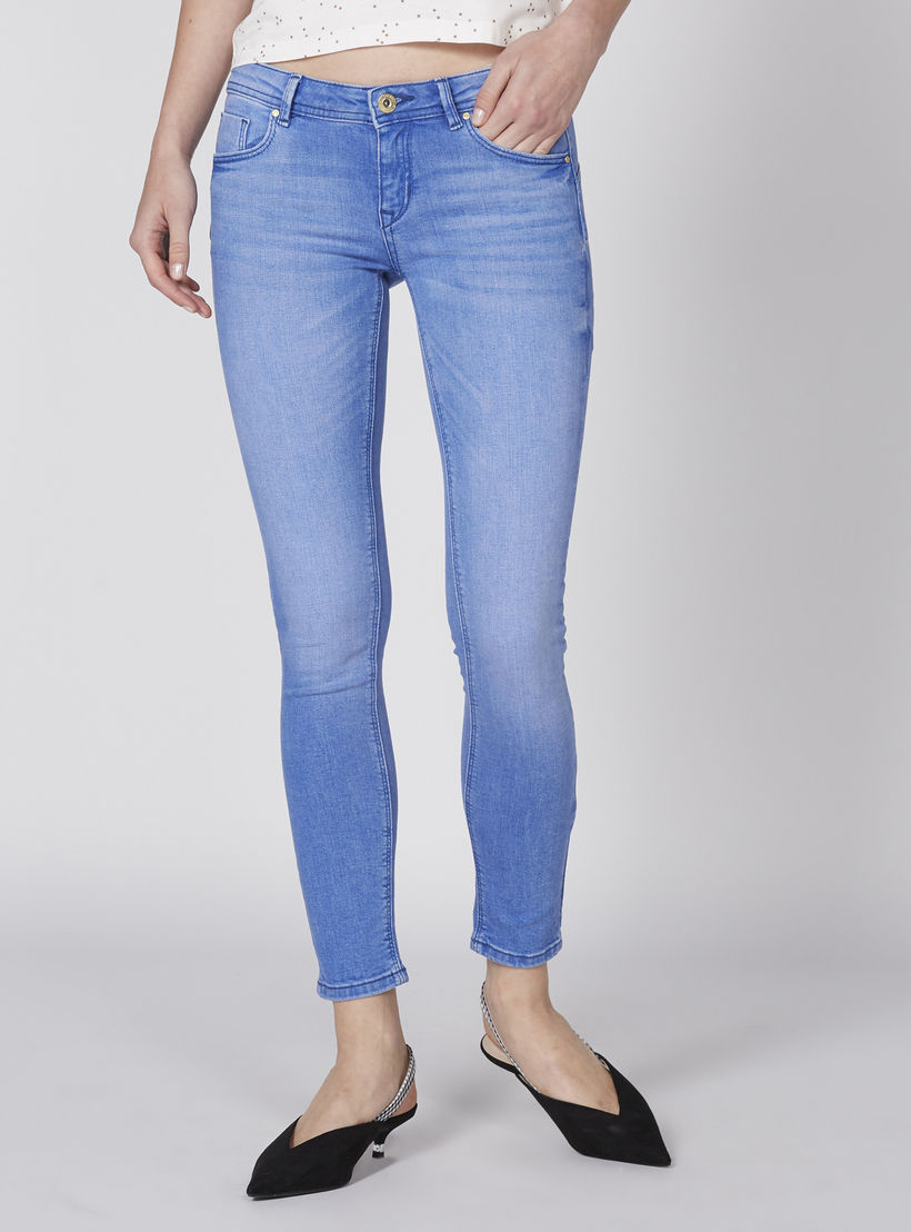 بنطال جينز طويل بزر إغلاق وجيوب من لي كوبر-women-clothing-bottoms-jeans-image-1