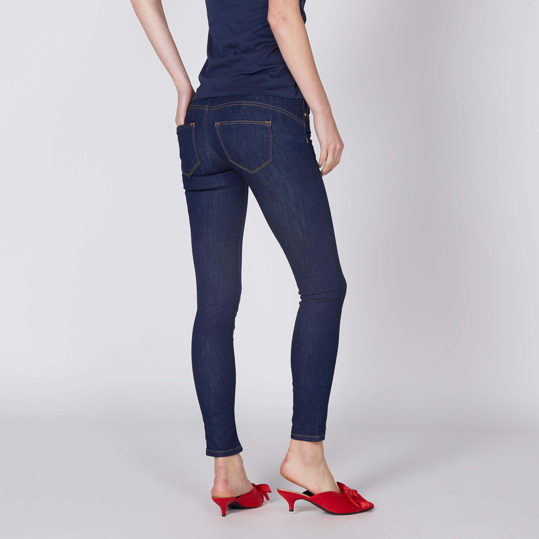 بنطال جينز طويل بزر إغلاق من لي كوبر-women-clothing-bottoms-jeans-image-1