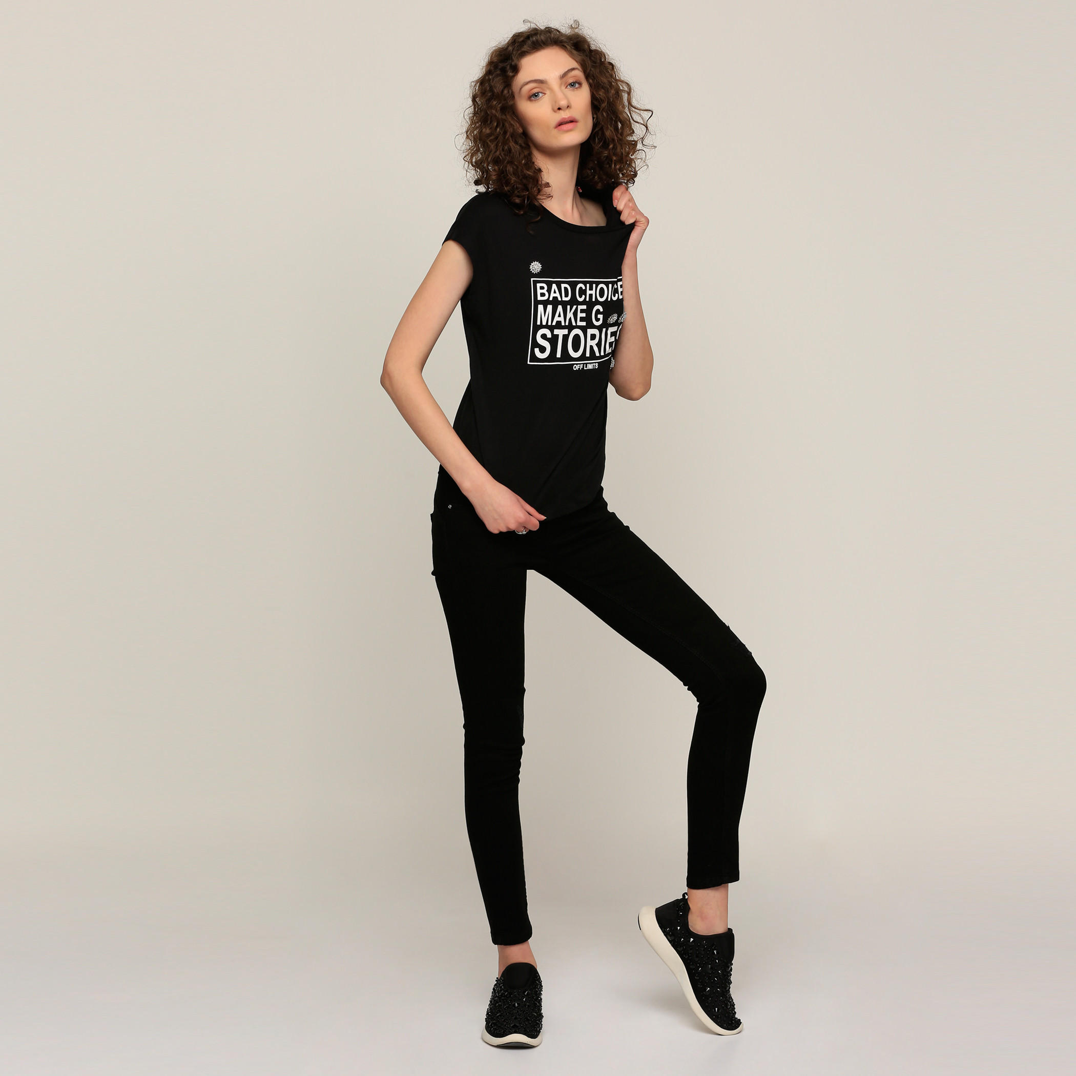 بنطال جينز طويل بتصميم بوش أب وجيوب من لي كوبر-women-clothing-bottoms-jeans-image-5