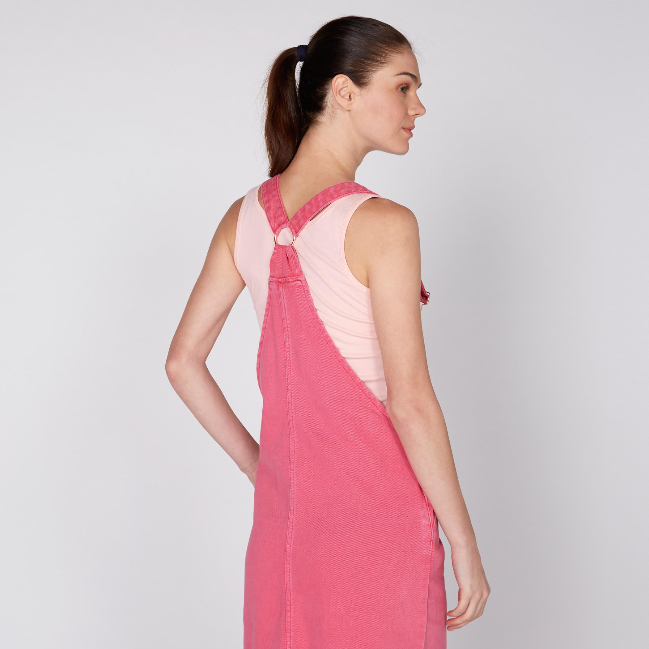 Lee Cooper Denim Pinafore with Pocket Detail-women-clothing-dresses-image-4
