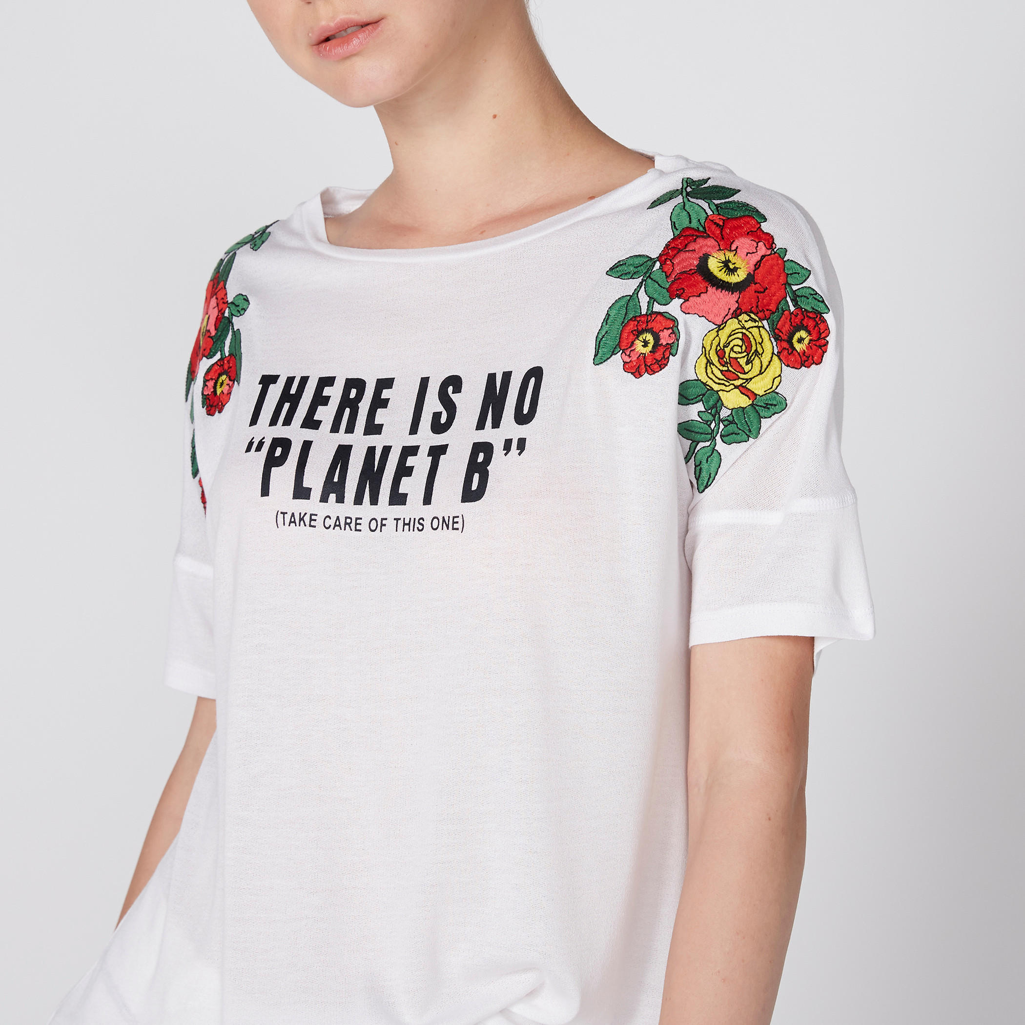 Lee Cooper Printed T-Shirt with Round Neck and Short Sleeves-women-clothing-tshirts-image-3