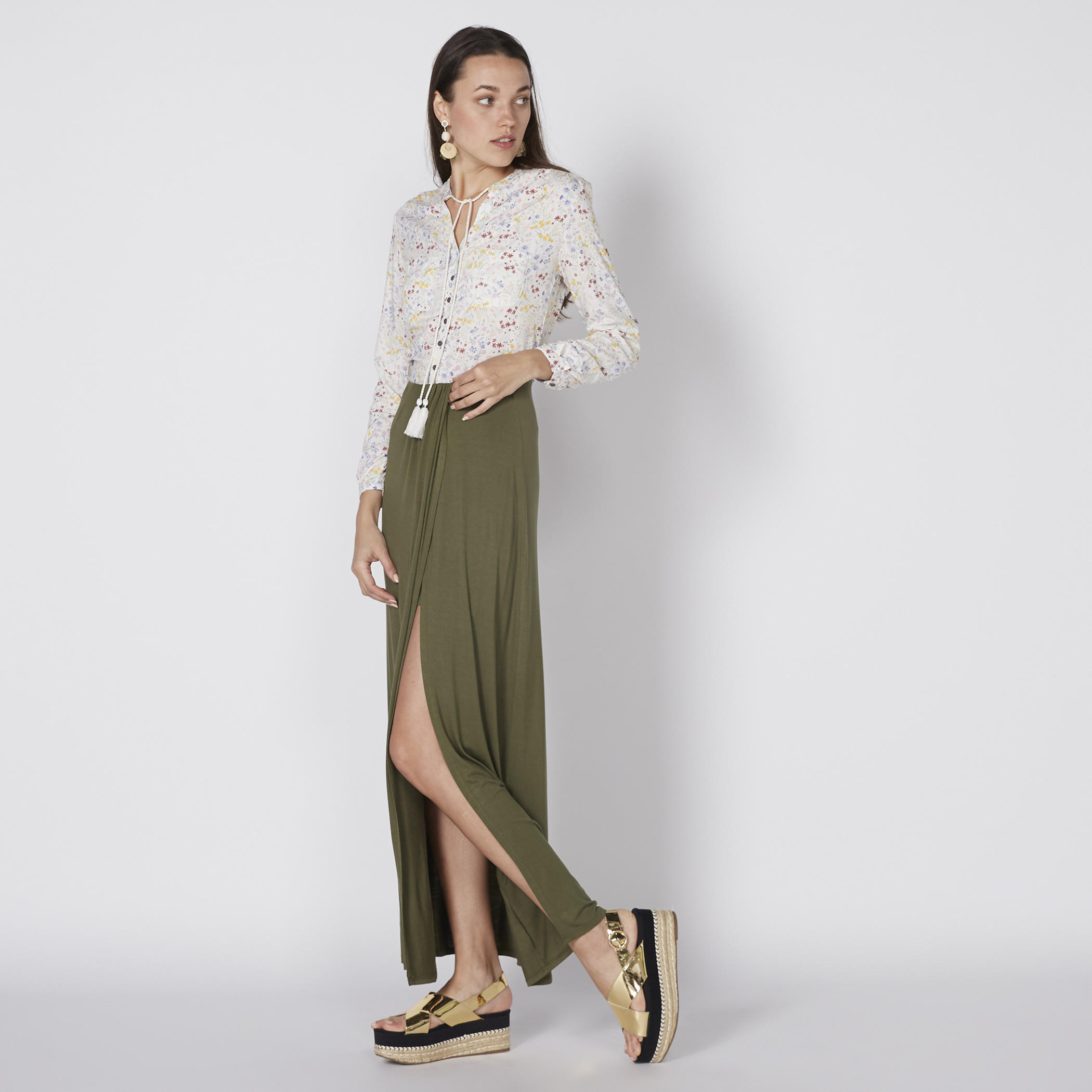 قميص بأكمام طويلة ورباط وطبعات من لي كوبر-women-clothing-shirtsandblouses-shirts-image-3