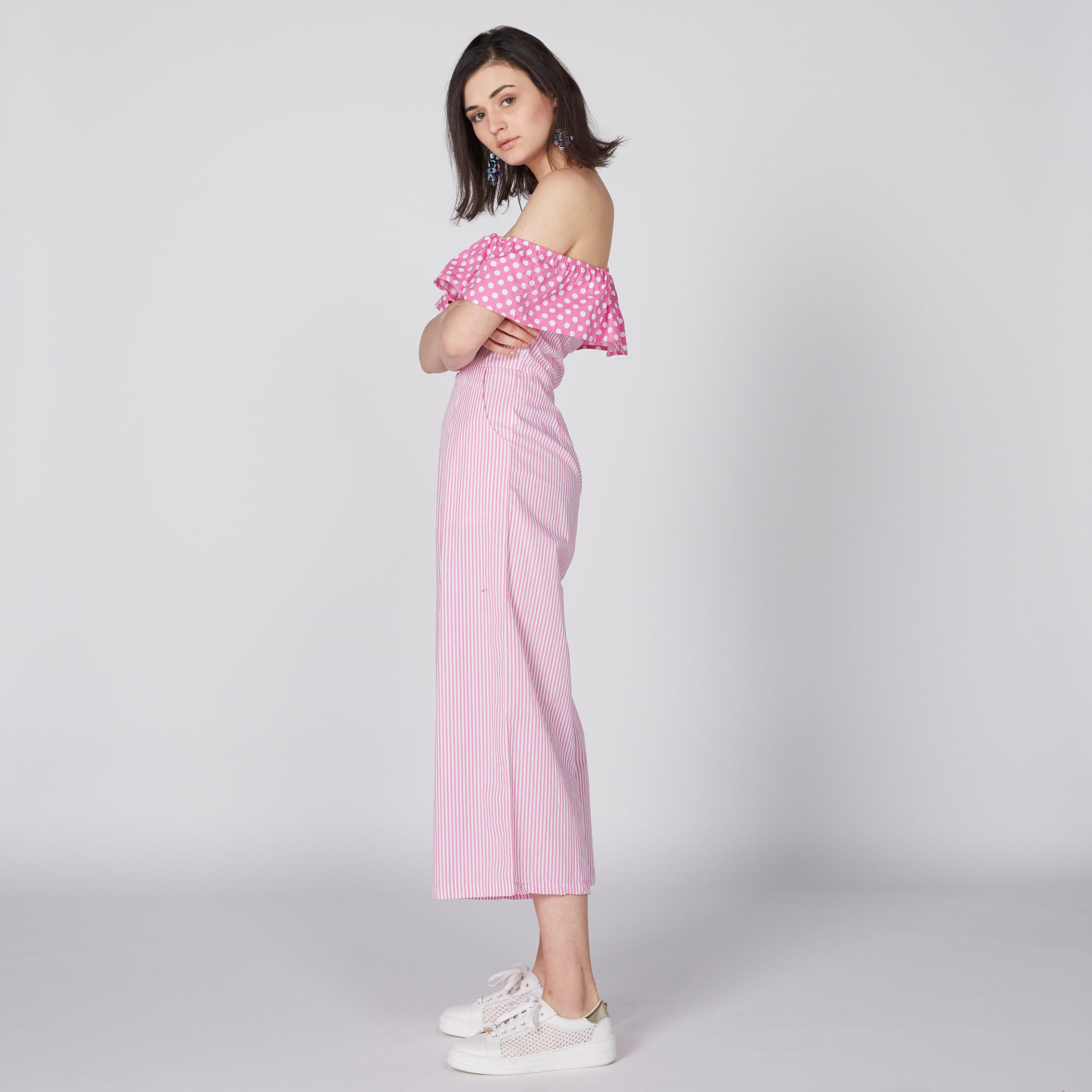 أفرول مكشوف الأكتاف بجيوب وطبعات من لي كوبر-women-clothing-jumpsuits-image-2