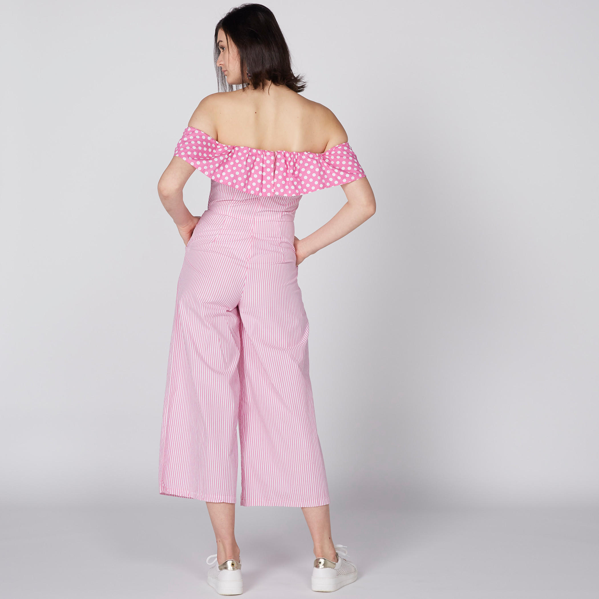 أفرول مكشوف الأكتاف بجيوب وطبعات من لي كوبر-women-clothing-jumpsuits-image-4