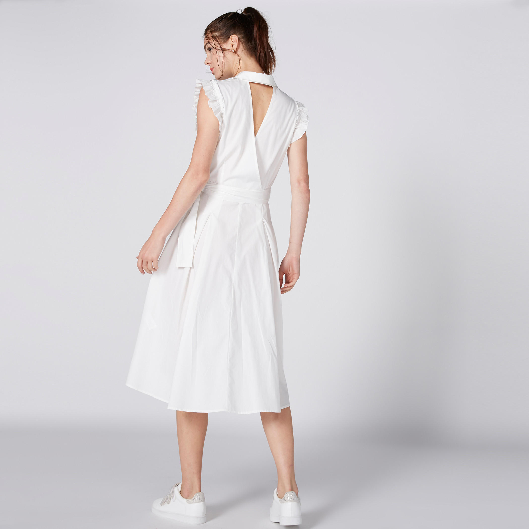 فستان متوسط الطول دون أكمام من لي كوبر-women-clothing-dresses-image-2