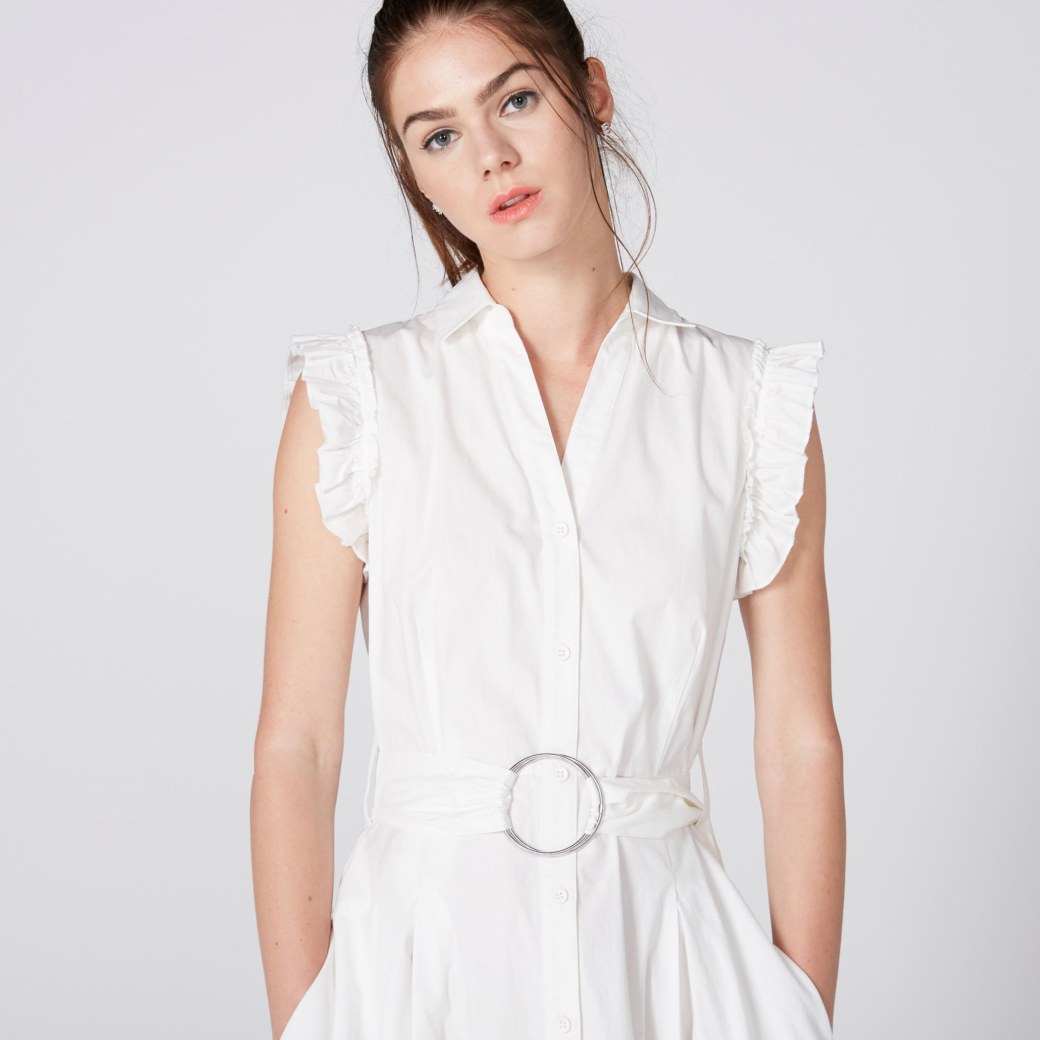 فستان متوسط الطول دون أكمام من لي كوبر-women-clothing-dresses-image-3