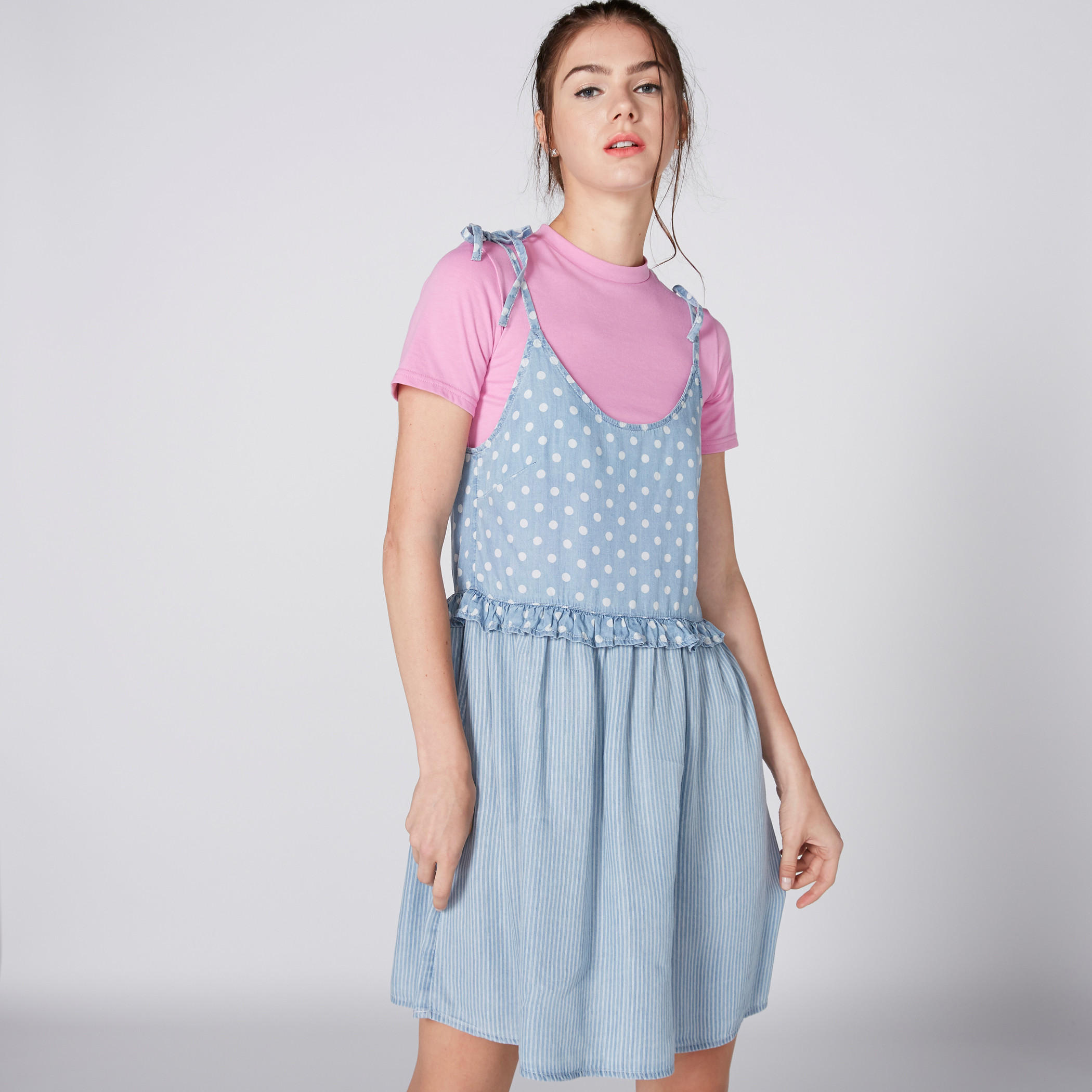 فستان برباط على الأكتاف وطبعات من لي كوبر-women-clothing-dresses-image-1